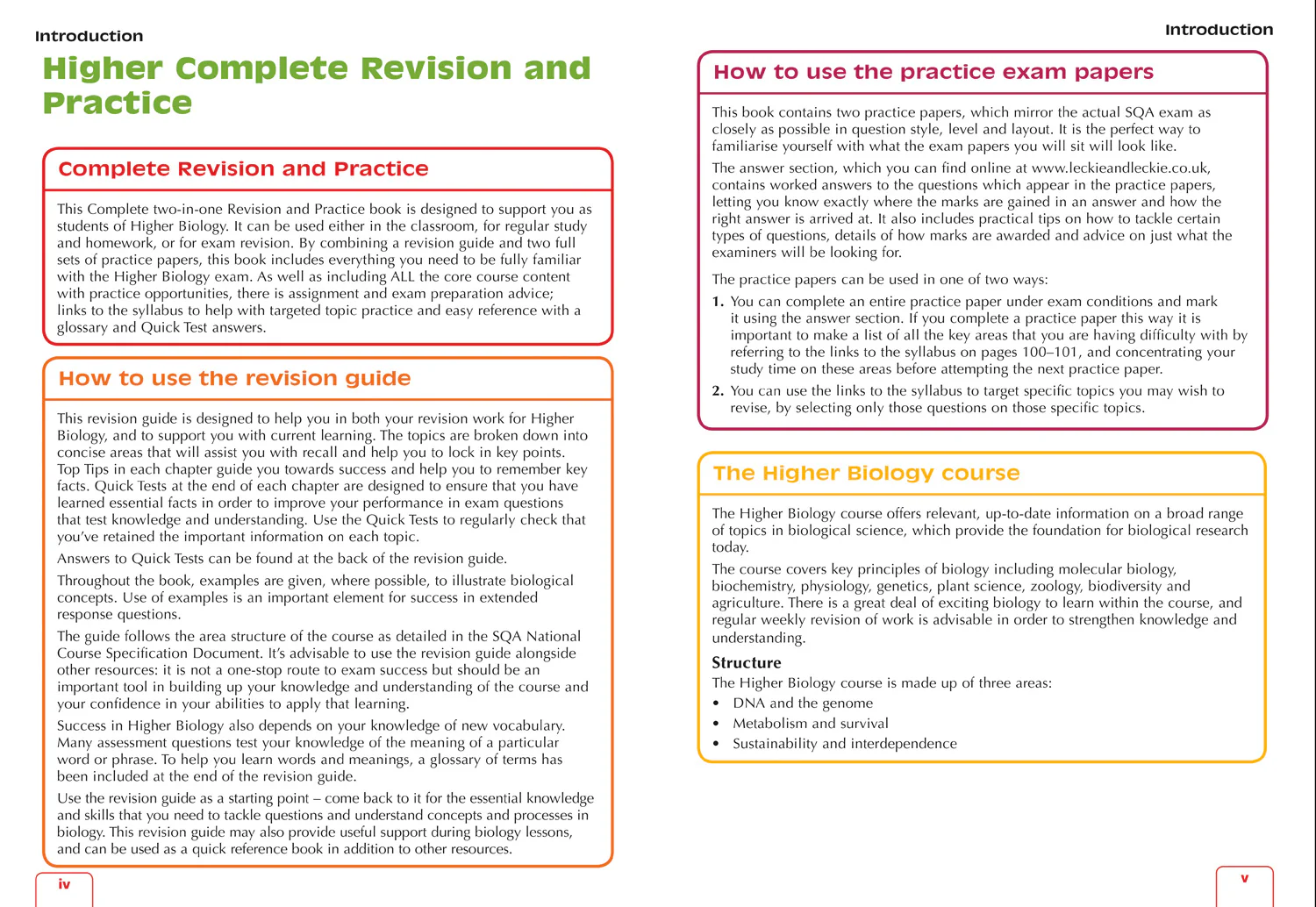 Leckie Complete Revision & Practice - Higher Biology: Preparation and Support for Teacher Assessment