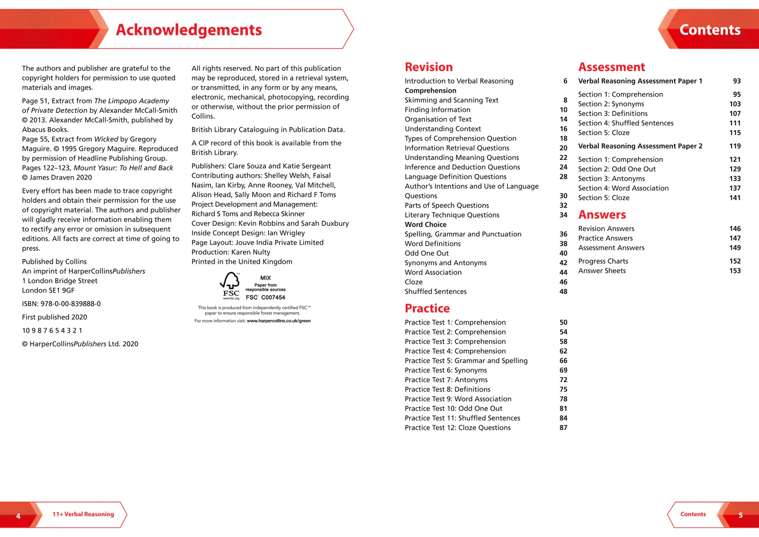 Collins 11+ Practice - 11+ Verbal Reasoning Complete Revision, Practice & Assessment for CEM: For the 2025 CEM Tests