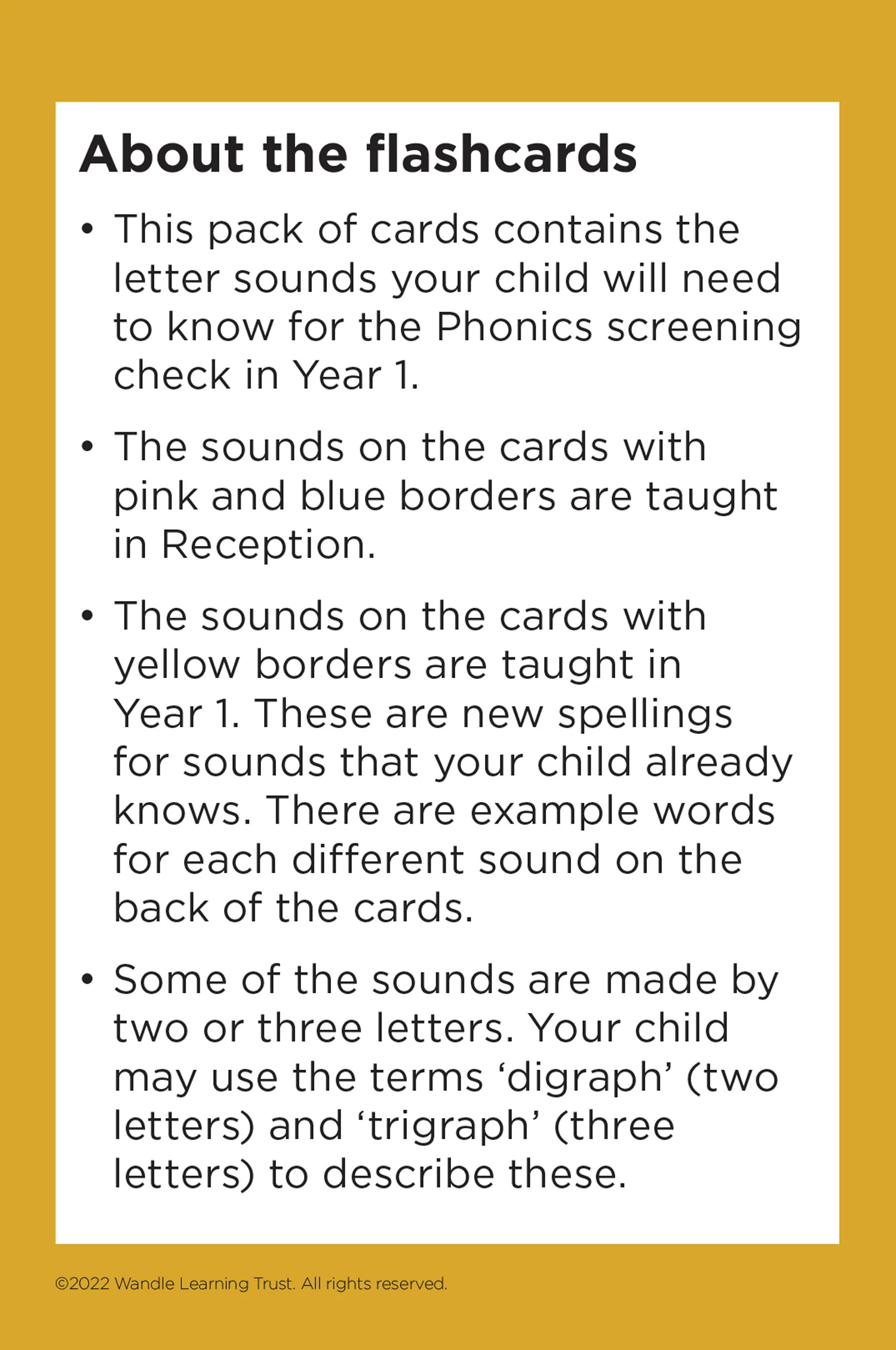 Big Cat Phonics for Little Wandle Letters and Sounds Revised - Little Wandle at Home Phonics Flashcards for Year 1
