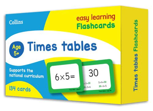 Collins Easy Learning KS2 - Times Tables Flashcards: Ideal for home learning