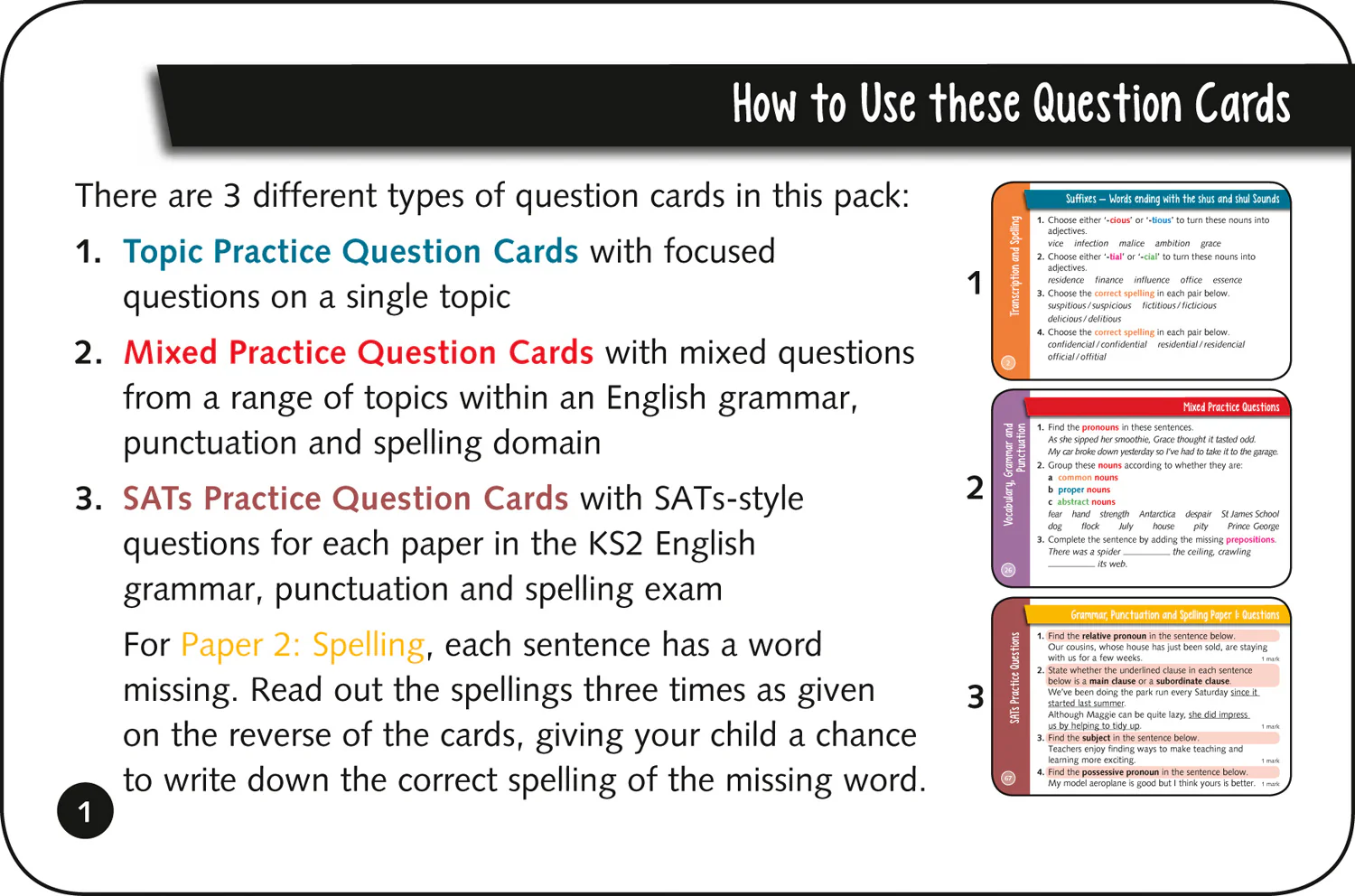 Collins KS2 SATs Practice - KS2 English SATs Question Cards: for the 2026 tests