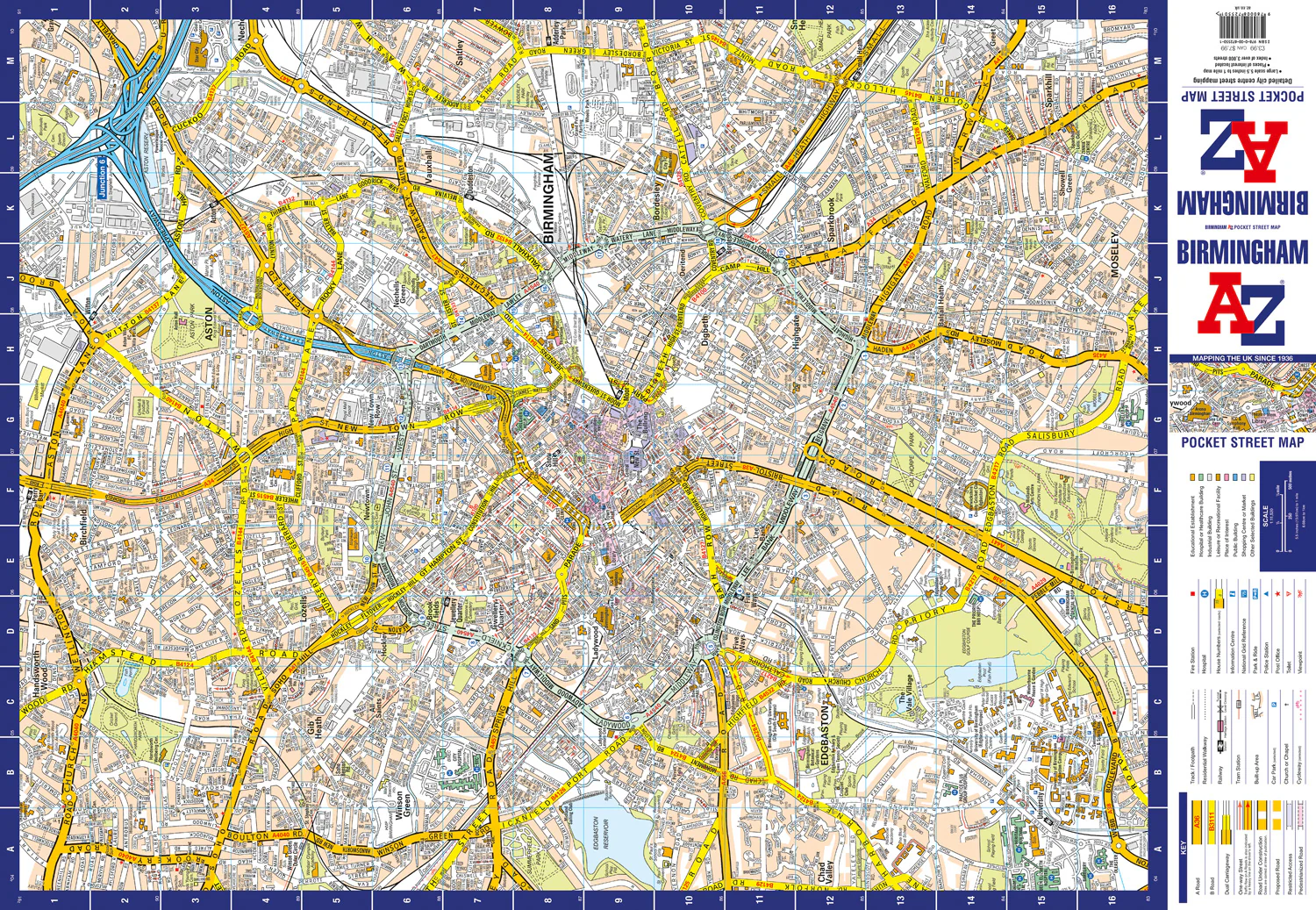 Birmingham A-Z Pocket Street Map: Accurate street map for easy navigation