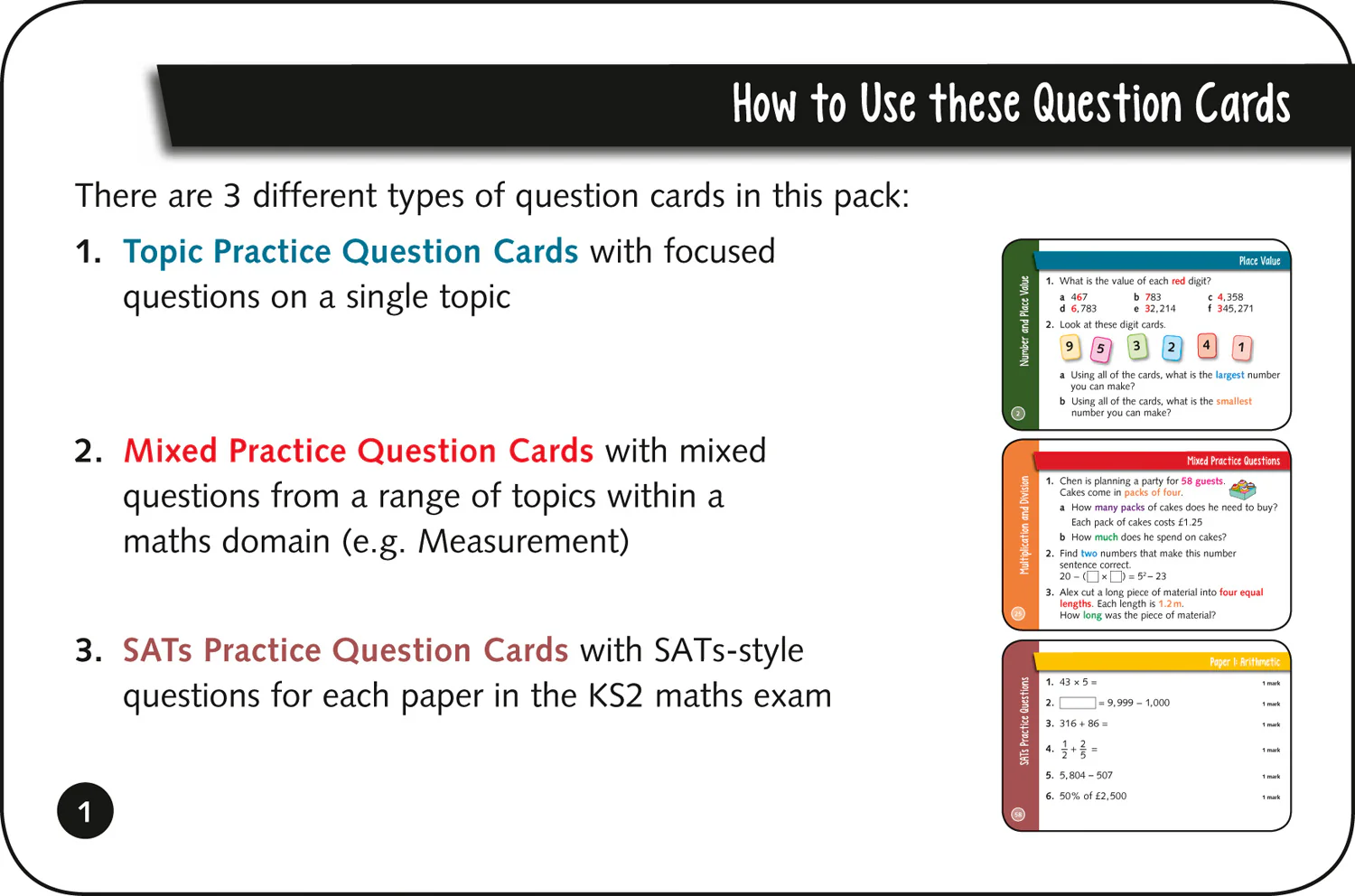 Collins KS2 SATs Practice - KS2 Maths SATs Question Cards: for the 2026 tests