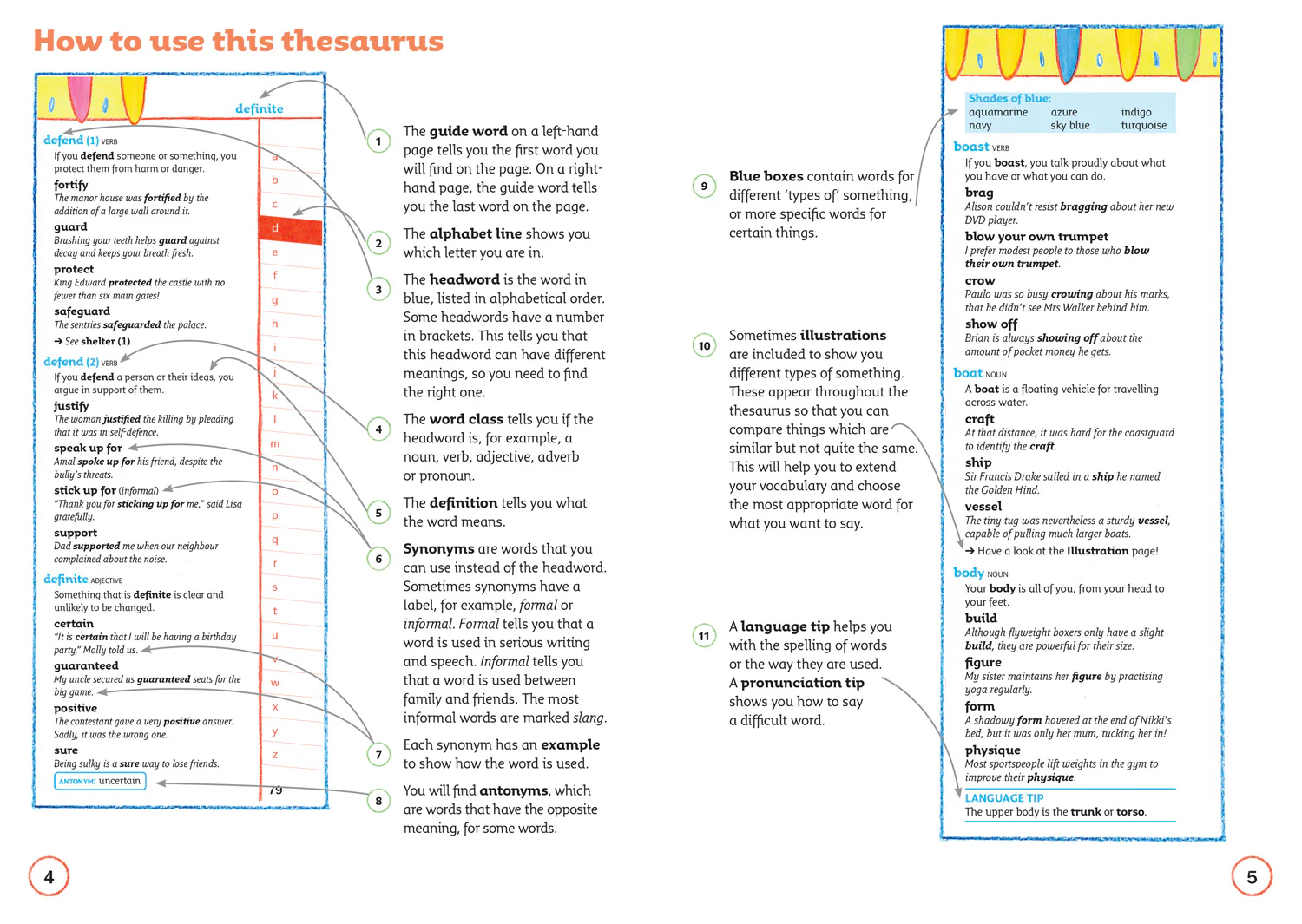 Collins Children's Dictionaries - Children’s Thesaurus: Illustrated thesaurus for ages 7+