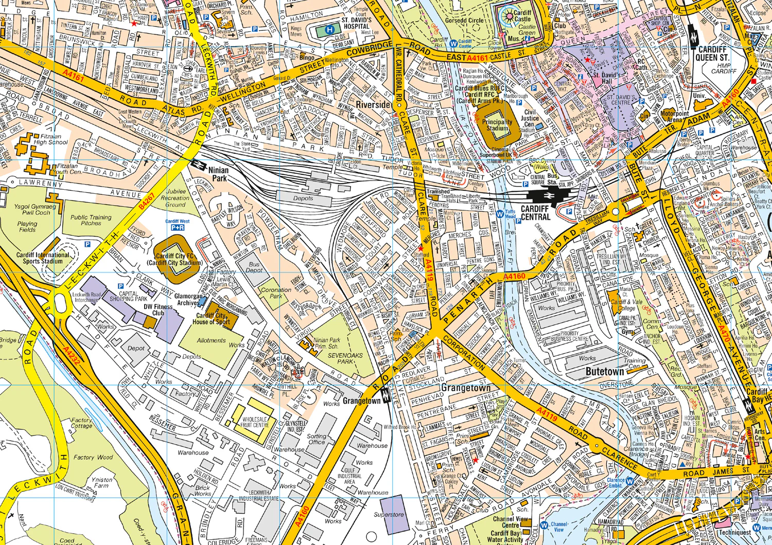 Cardiff A-Z Pocket Street Map: (Second edition)