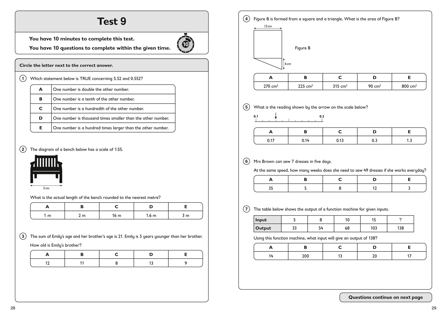 1184-collins-11-practice-11-maths-quick-practice-tests-age-10-11-year-6-book-1-for-the-2025-gl-assessment-tests-4.webp Collins 11+ Practice - 11+ Maths Quick Practice Tests Age 10-11 (Year 6) Book 1: For the 2025 GL Assessment Tests