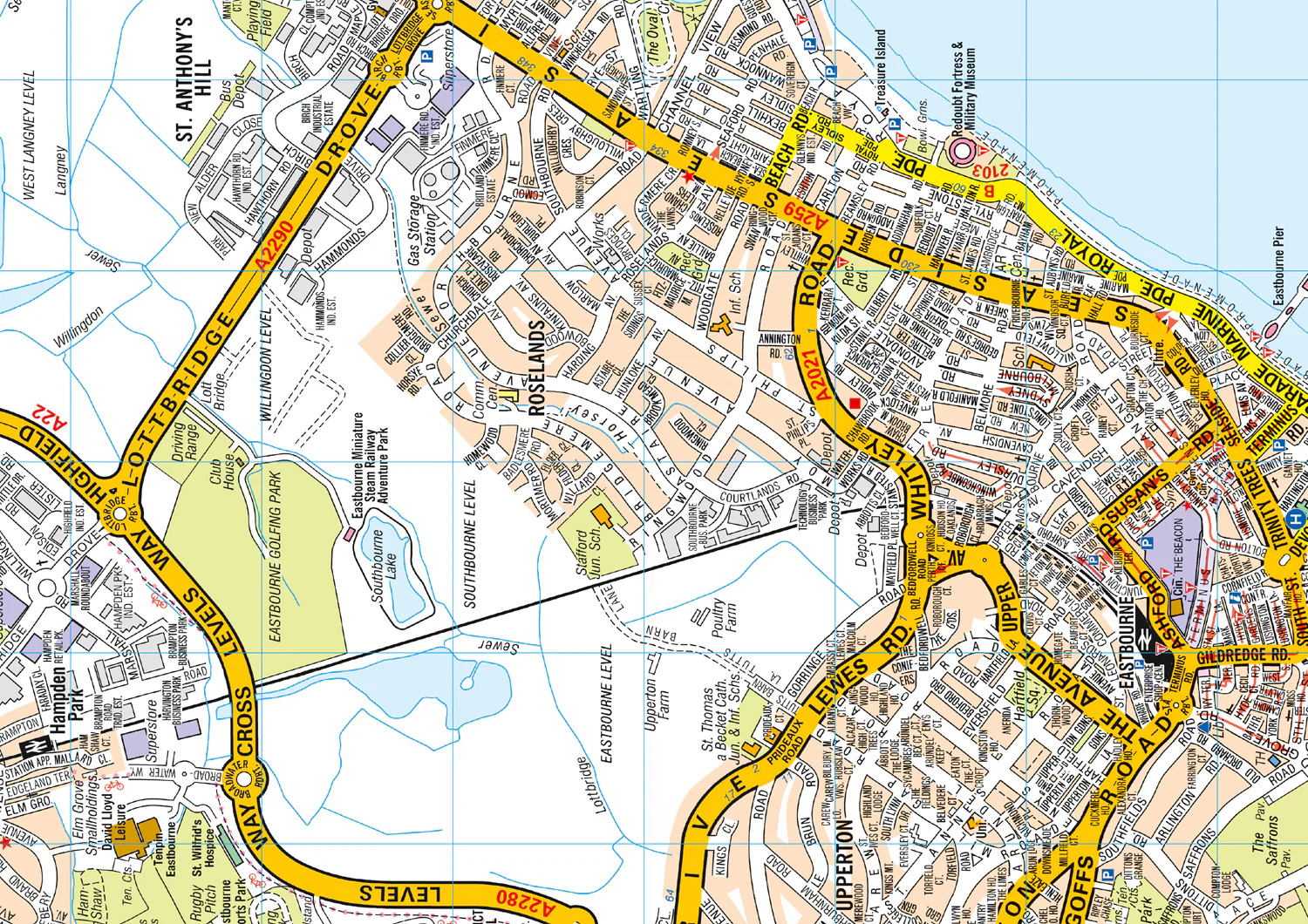 Eastbourne A-Z Pocket Street Map: (Second edition)