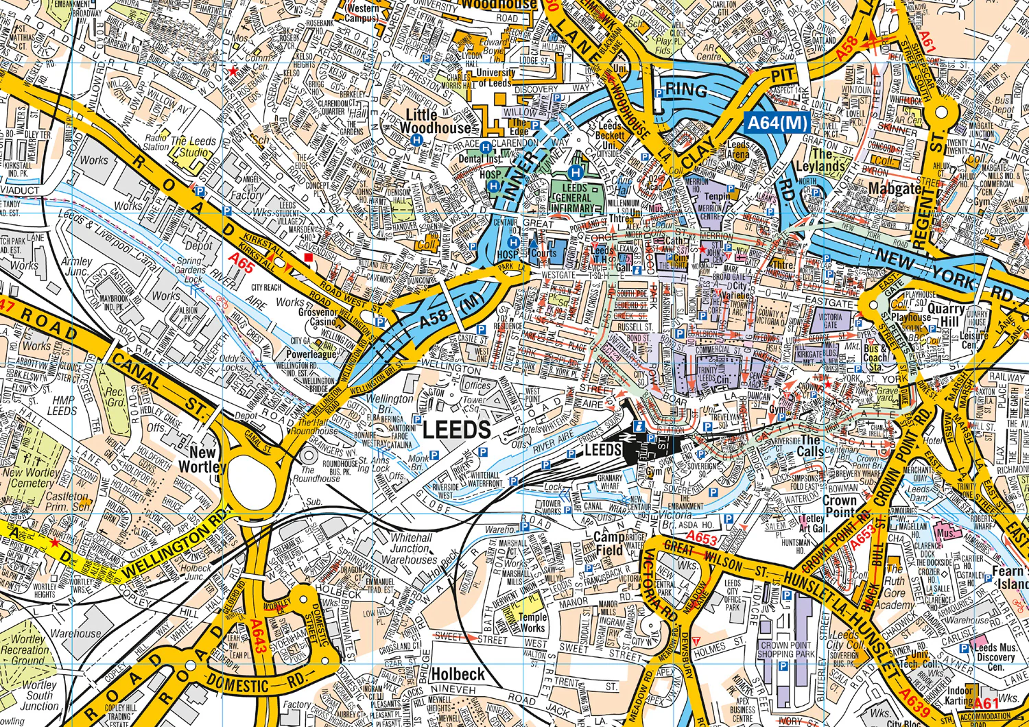 Leeds A-Z Pocket Street Map: (Second edition)