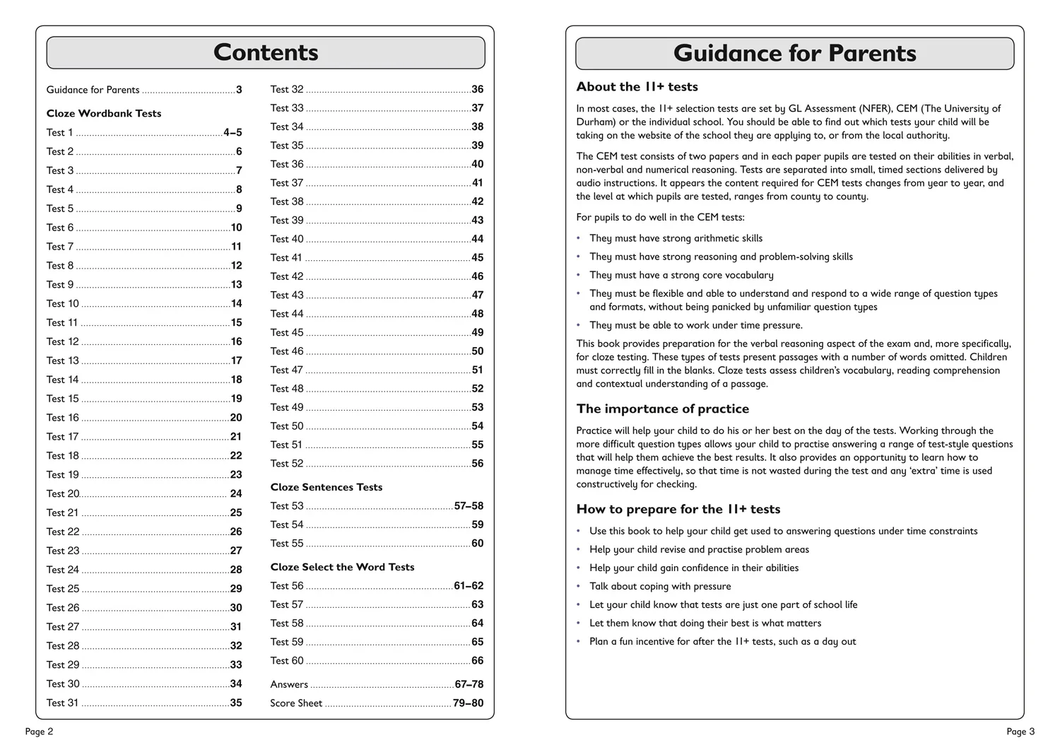 Collins 11+ Practice - 11+ Verbal Reasoning Cloze Practice Workbook: For the 2025 CEM Tests