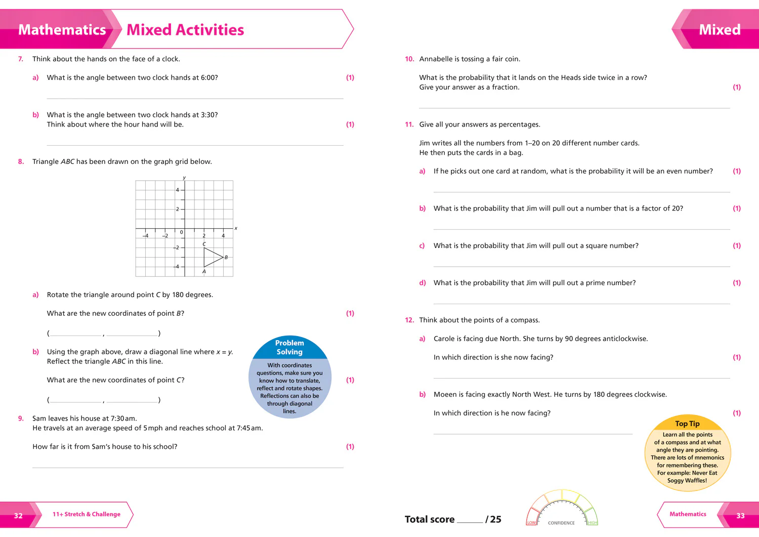 Collins 11+ - 11+ Stretch and Challenge Activities and Tests: For the 2025 GL Assessment Tests