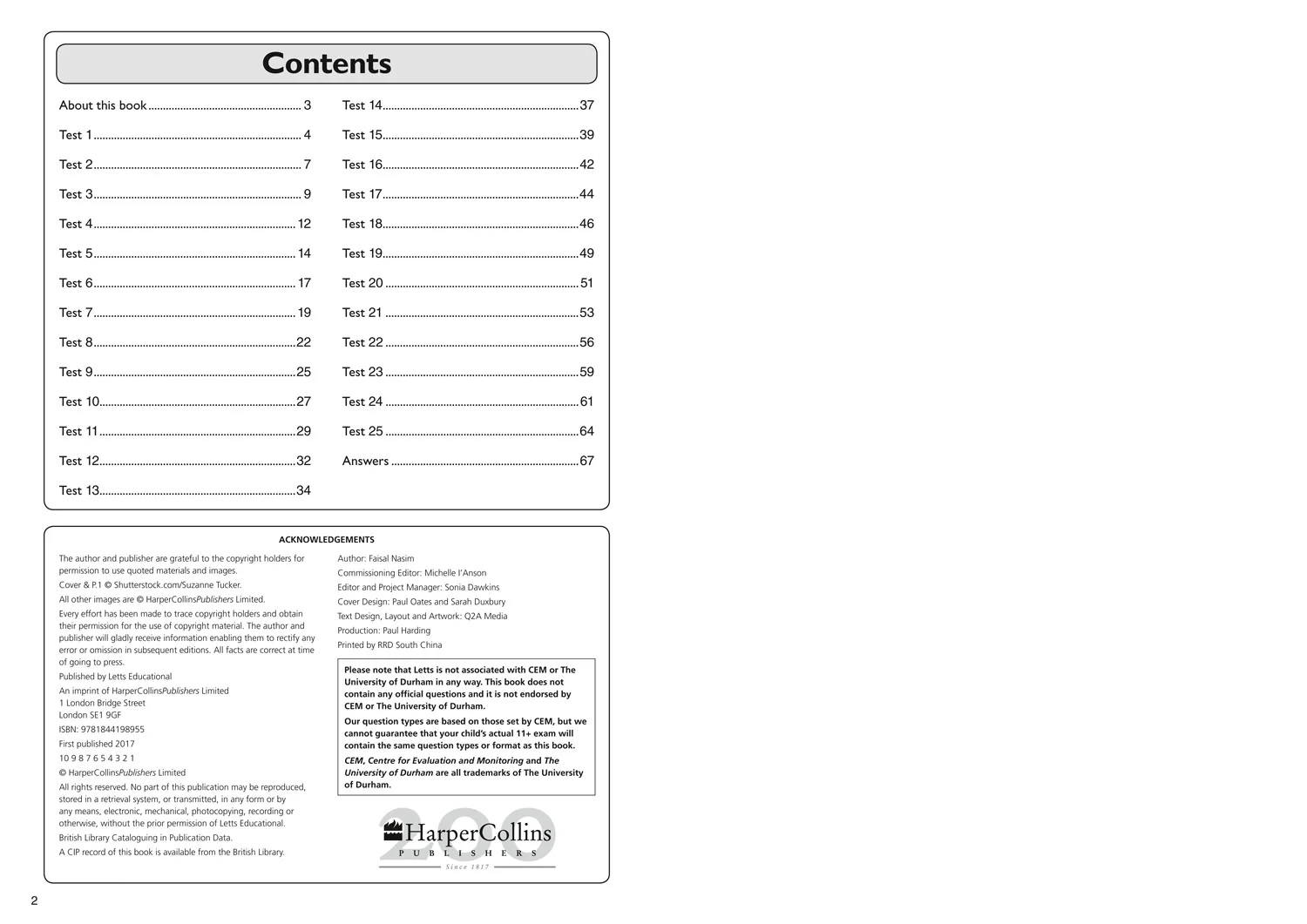 Collins 11+ Practice - 11+ Non-Verbal Reasoning Quick Practice Tests Age 10-11 (Year 6): For the 2025 CEM Tests