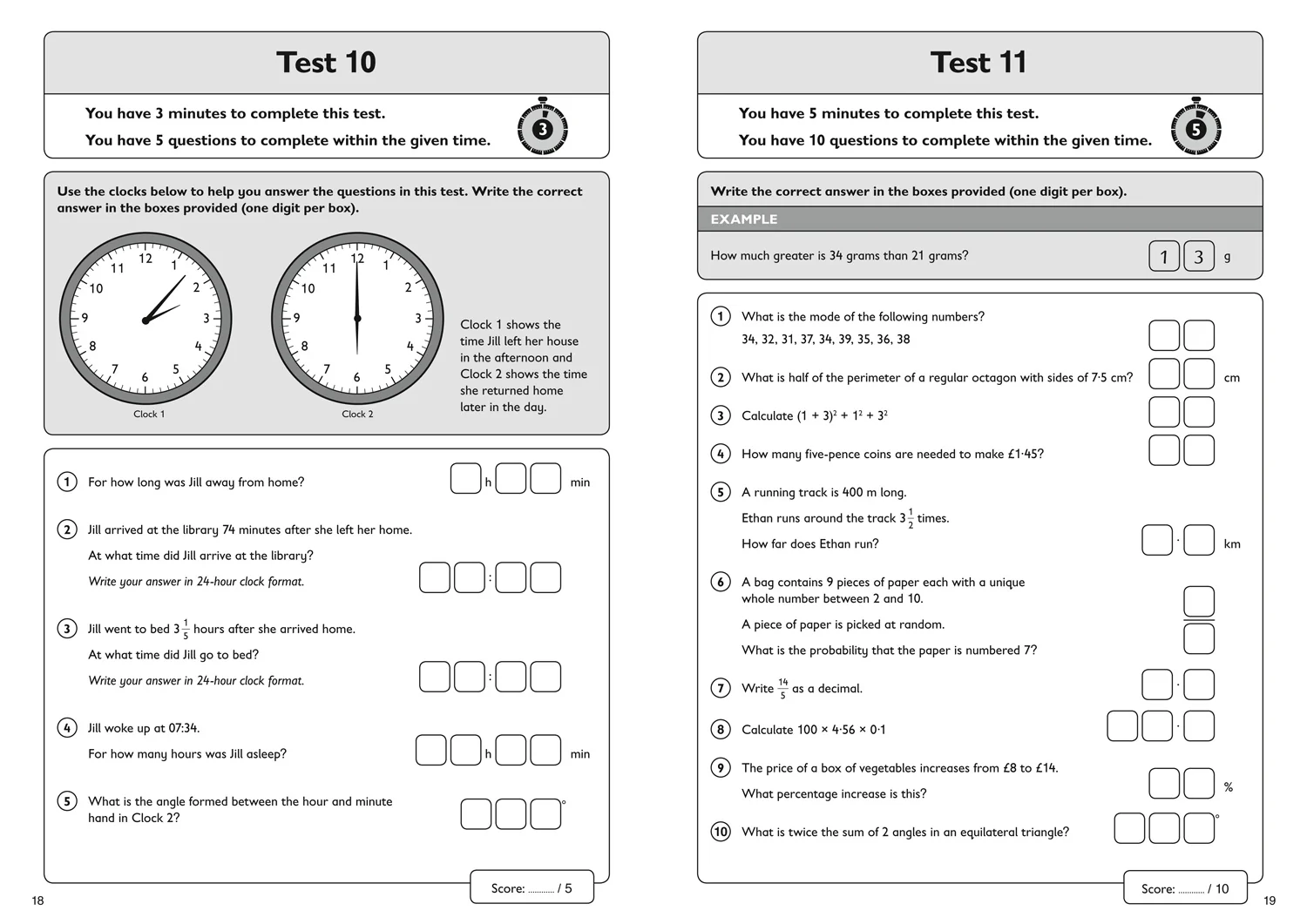 Collins 11+ Practice - 11+ Maths Quick Practice Tests Age 9-10 (Year 5): For the 2025 CEM Tests