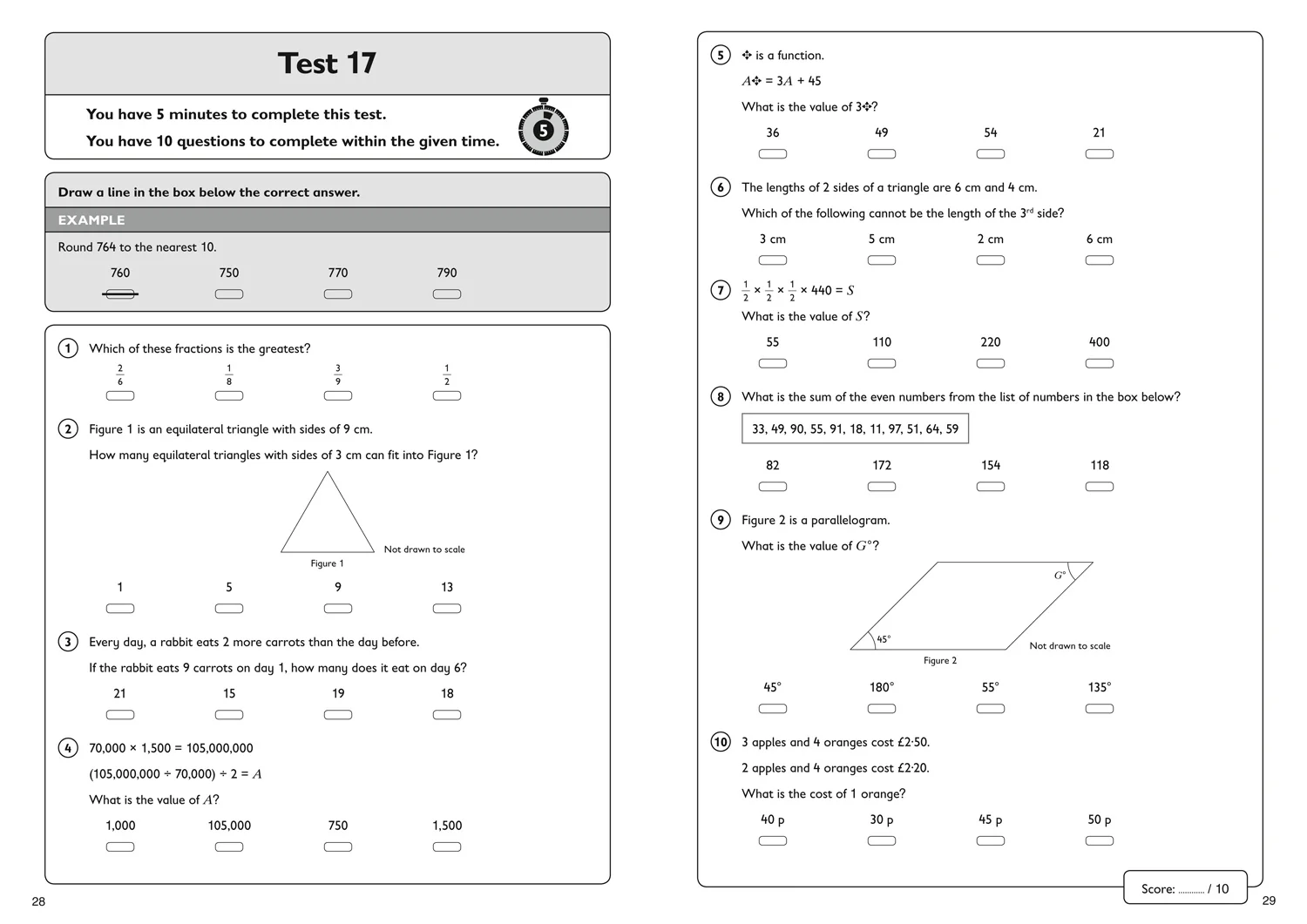 1219-collins-11-practice-11-maths-quick-practice-tests-age-9-10-year-5-for-the-2025-cem-tests-3.webp Collins 11+ Practice - 11+ Maths Quick Practice Tests Age 9-10 (Year 5): For the 2025 CEM Tests