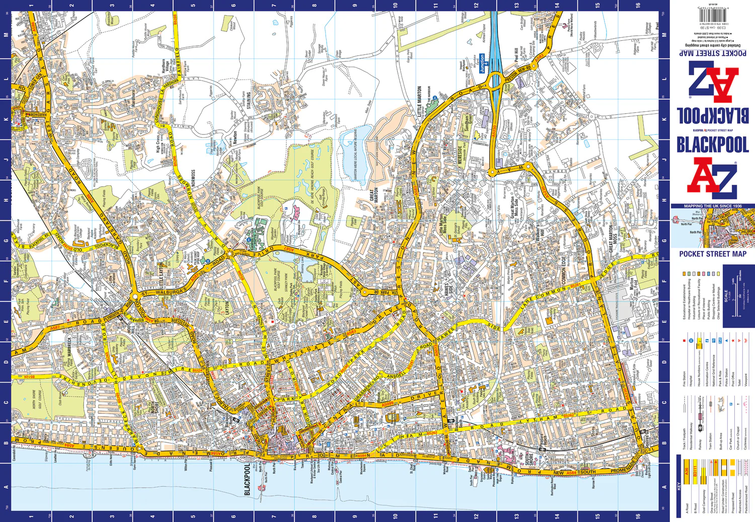 Blackpool A-Z Pocket Street Map: (Second edition)