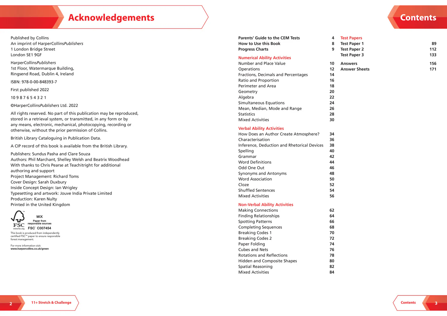 Collins 11+ - 11+ Stretch and Challenge Activities and Tests: For the 2025 CEM Tests