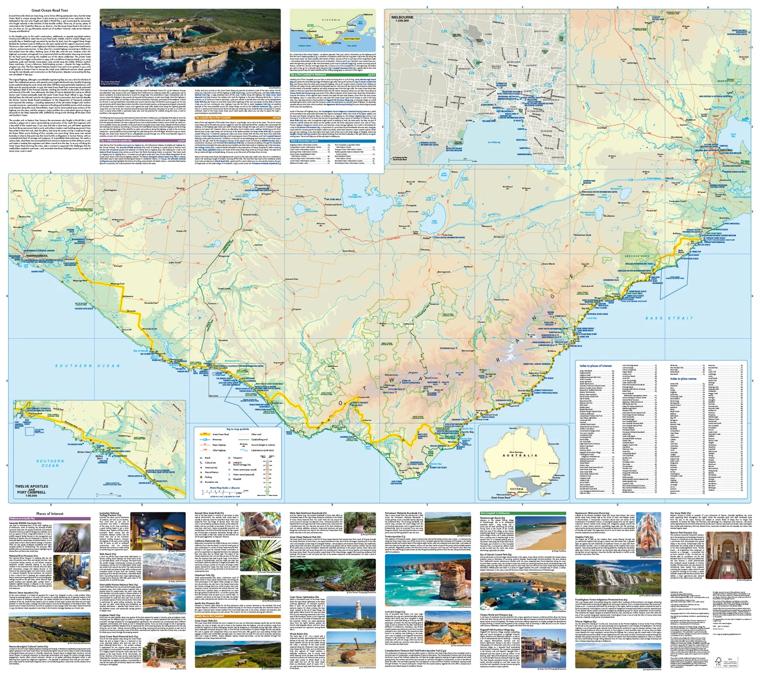 Collins The Great Ocean Road Touring Map: Plan your adventure along Australia’s south-eastern coast