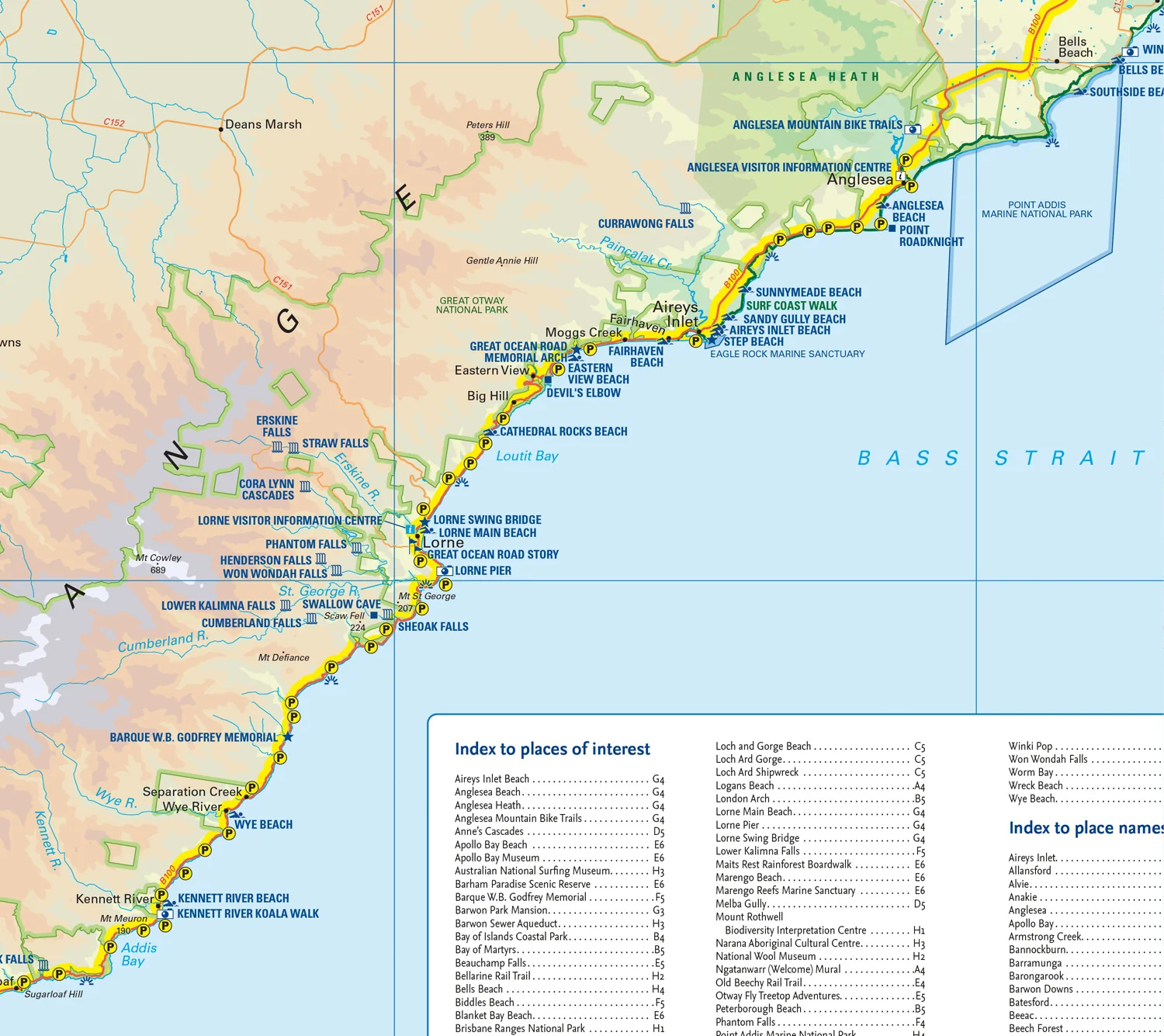 Collins The Great Ocean Road Touring Map: Plan your adventure along Australia’s south-eastern coast