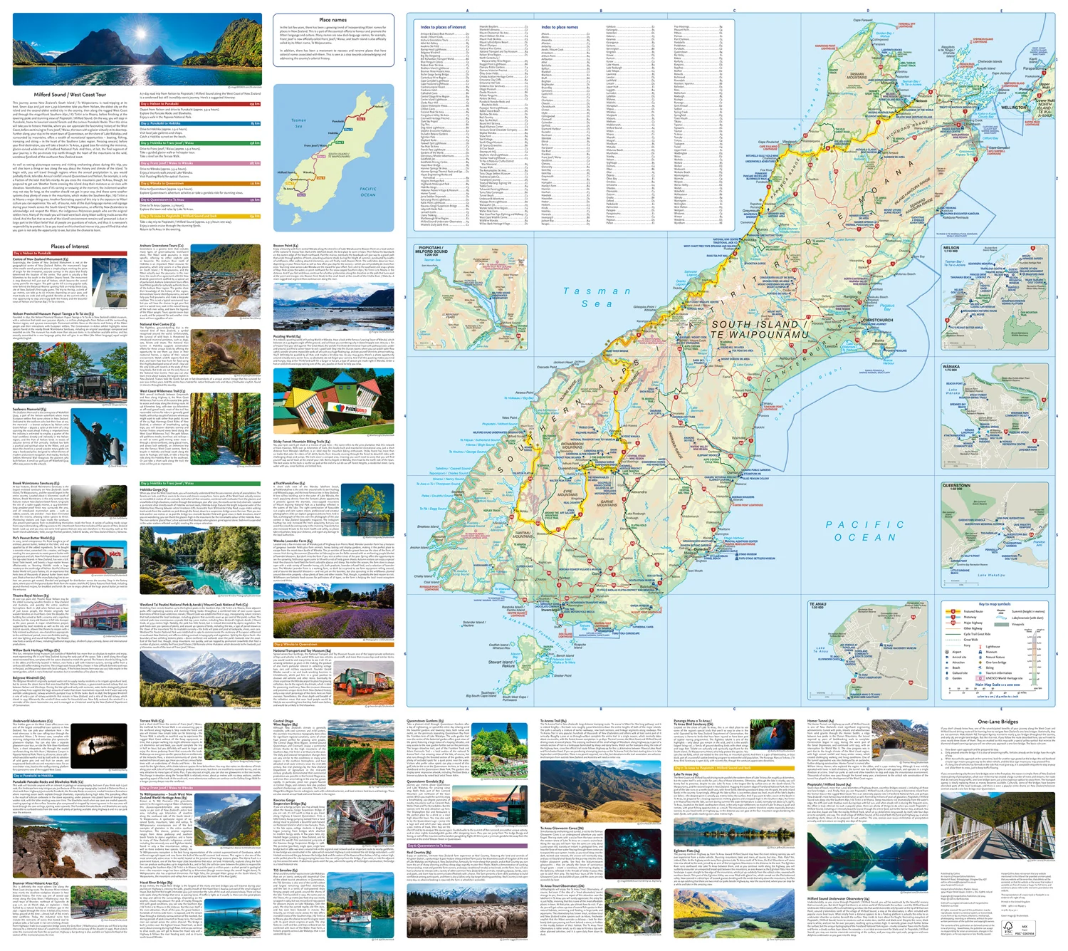 West Coast and Milford Sound Adventure Map: Plan your dream trip around New Zealand's South Island