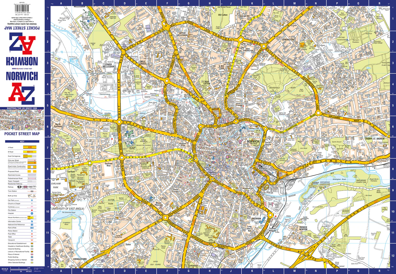 Norwich A-Z Pocket Street Map: (Second edition)