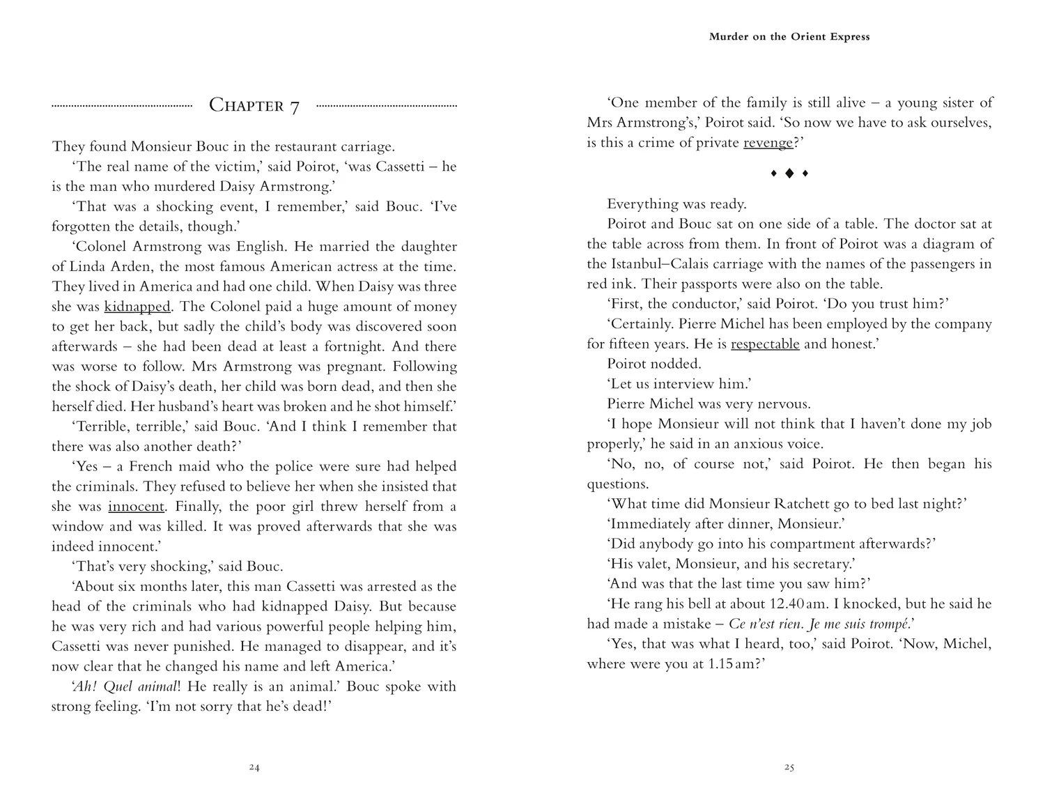 Collins Agatha Christie ELT Readers - Murder on the Orient Express: B1