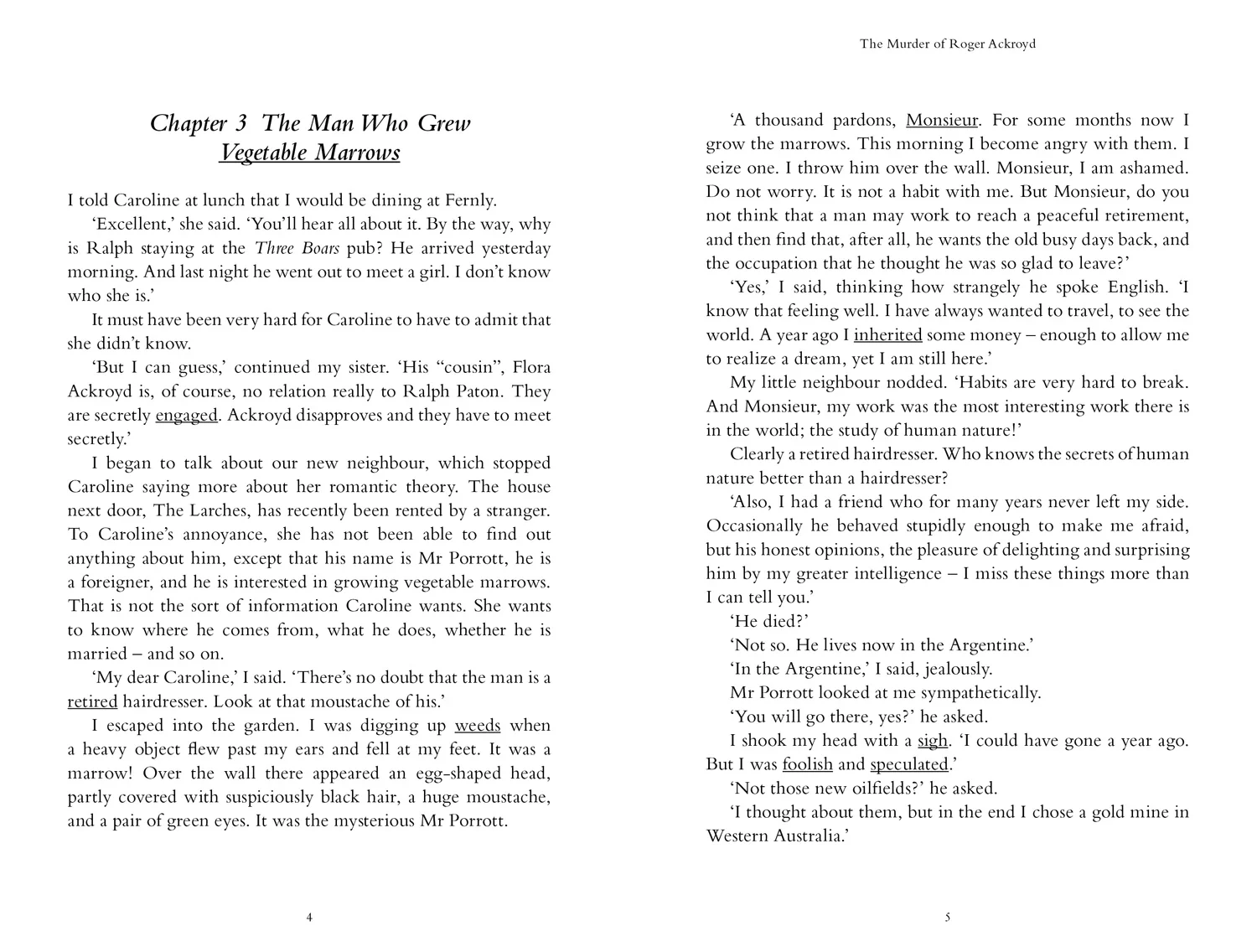 Collins Agatha Christie ELT Readers - The Murder of Roger Ackroyd: Level 5, B2+ (First edition)