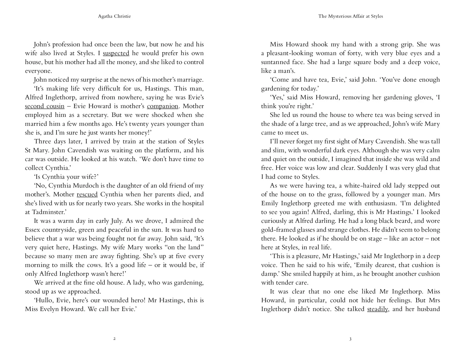 Collins Agatha Christie ELT Readers - The Mysterious Affair at Styles: Level 5, B2+ (First edition)