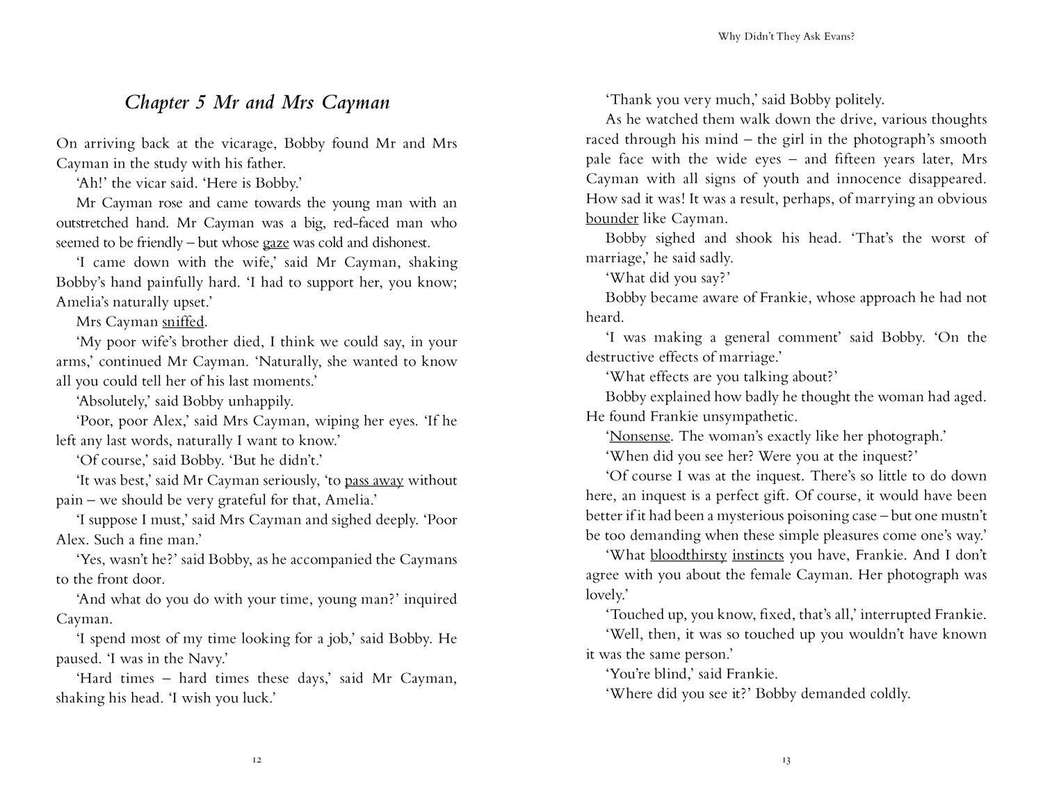 Collins Agatha Christie ELT Readers - Why Didn’t They Ask Evans?: Level 5, B2+ (First edition)