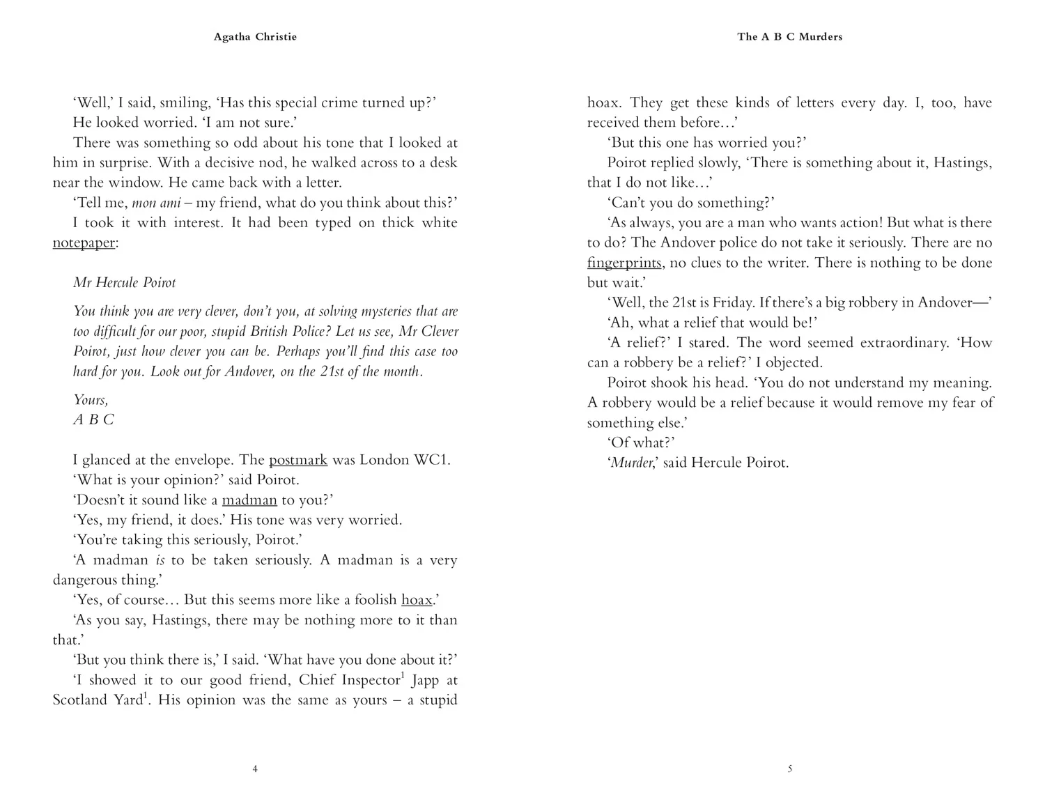 Collins Agatha Christie ELT Readers - The ABC murders: Level 4 – upper- intermediate (B2)