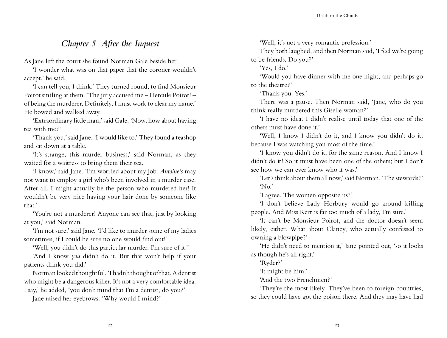 Collins Agatha Christie ELT Readers - Death in the Clouds: Level 5, B2+ (First edition)