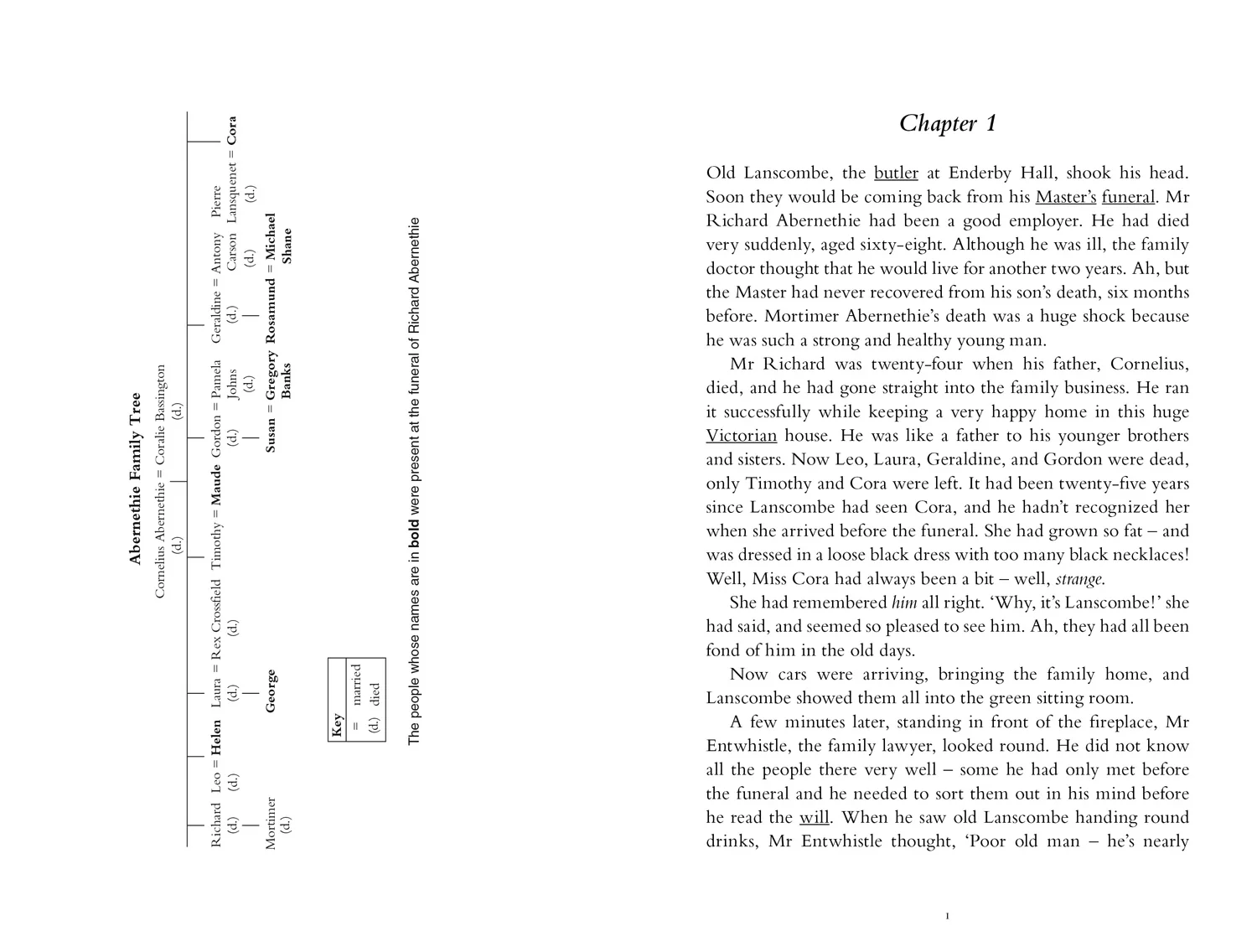 Collins Agatha Christie ELT Readers - After the Funeral: Level 5, B2+ (First edition)