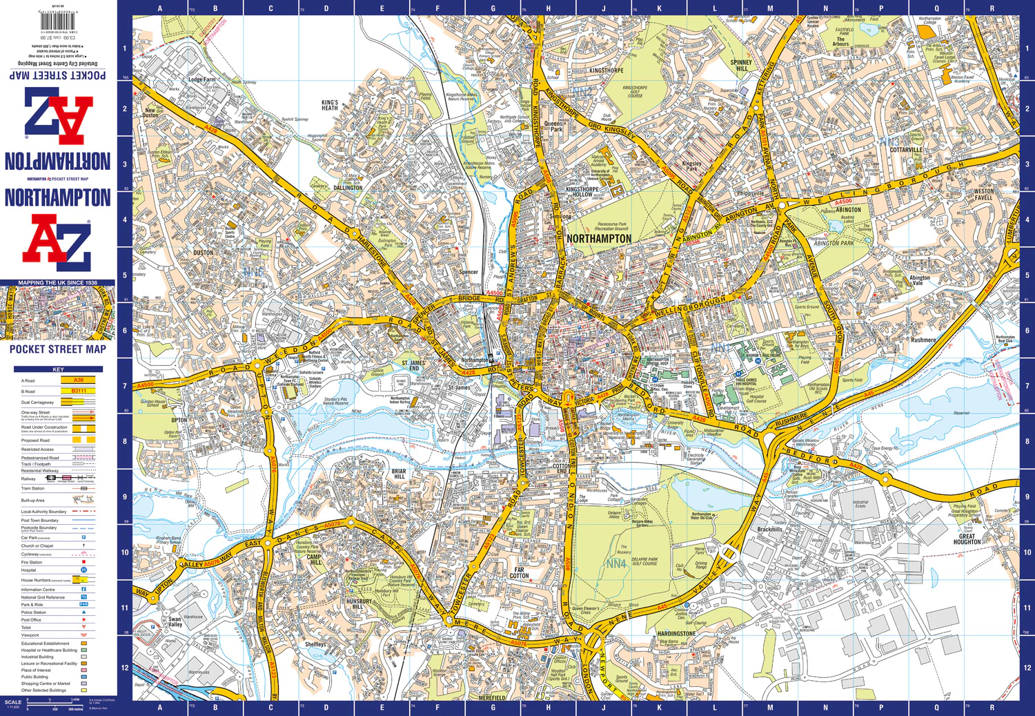 Northampton A-Z Pocket Street Map