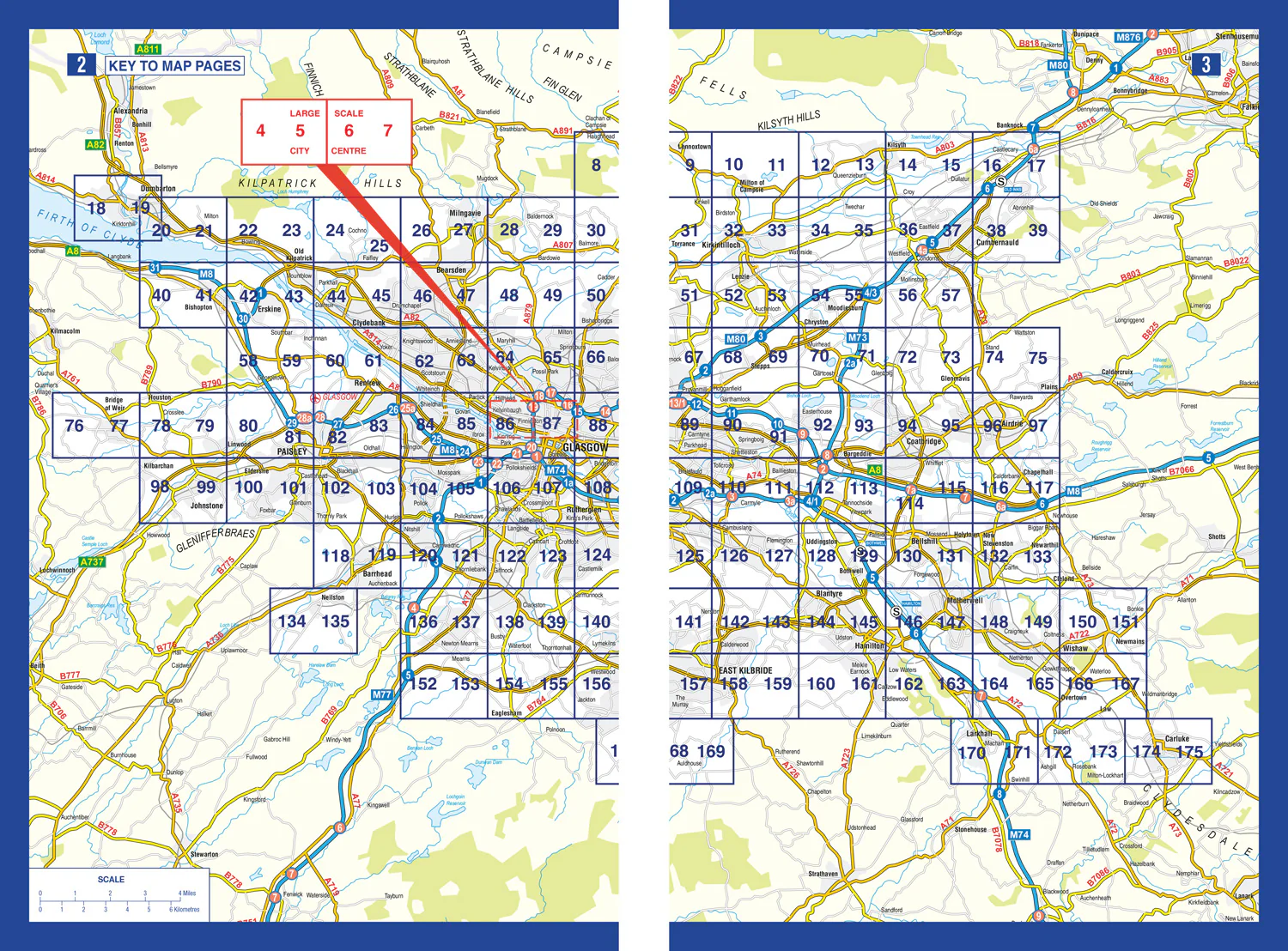 Greater Glasgow A-Z Street Atlas: (Seventh edition)