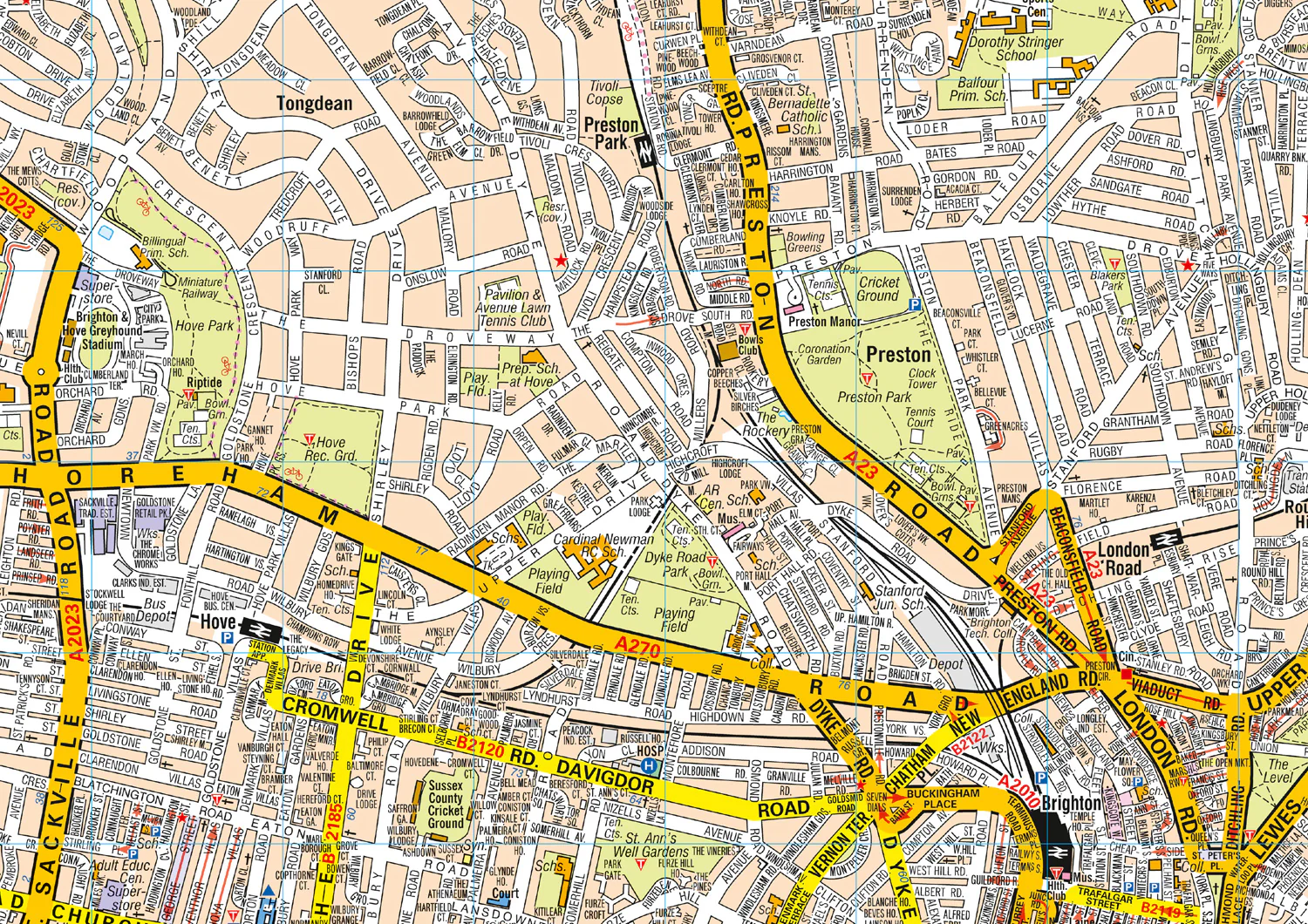 Brighton A-Z Pocket Street Map: (Second edition)