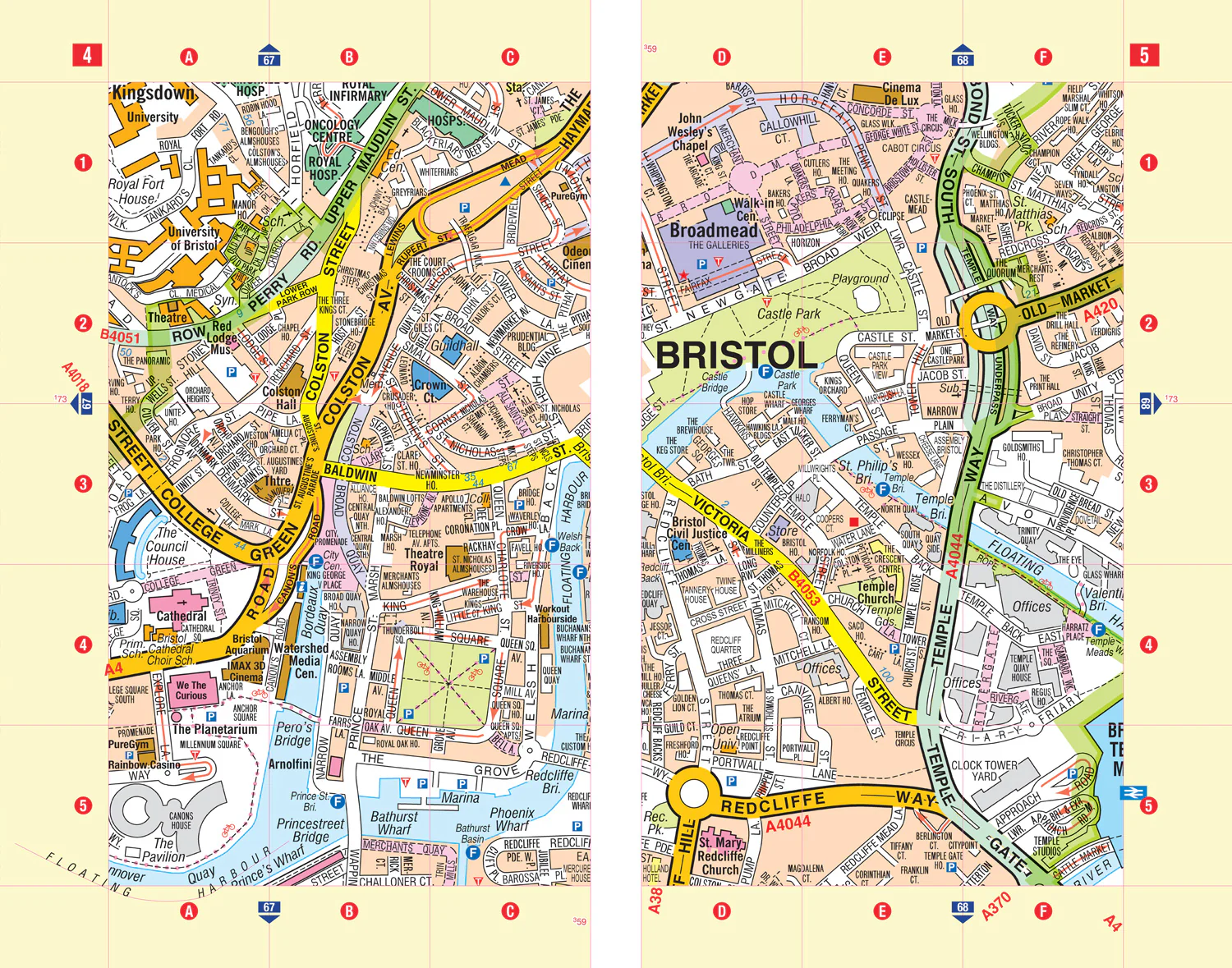 Bristol and Bath A-Z Street Atlas: (Seventh edition)
