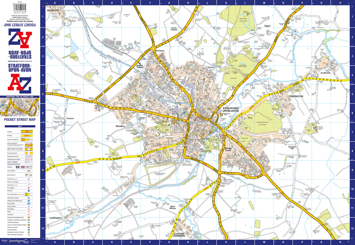 Stratford-Upon-Avon A-Z Pocket Street Map