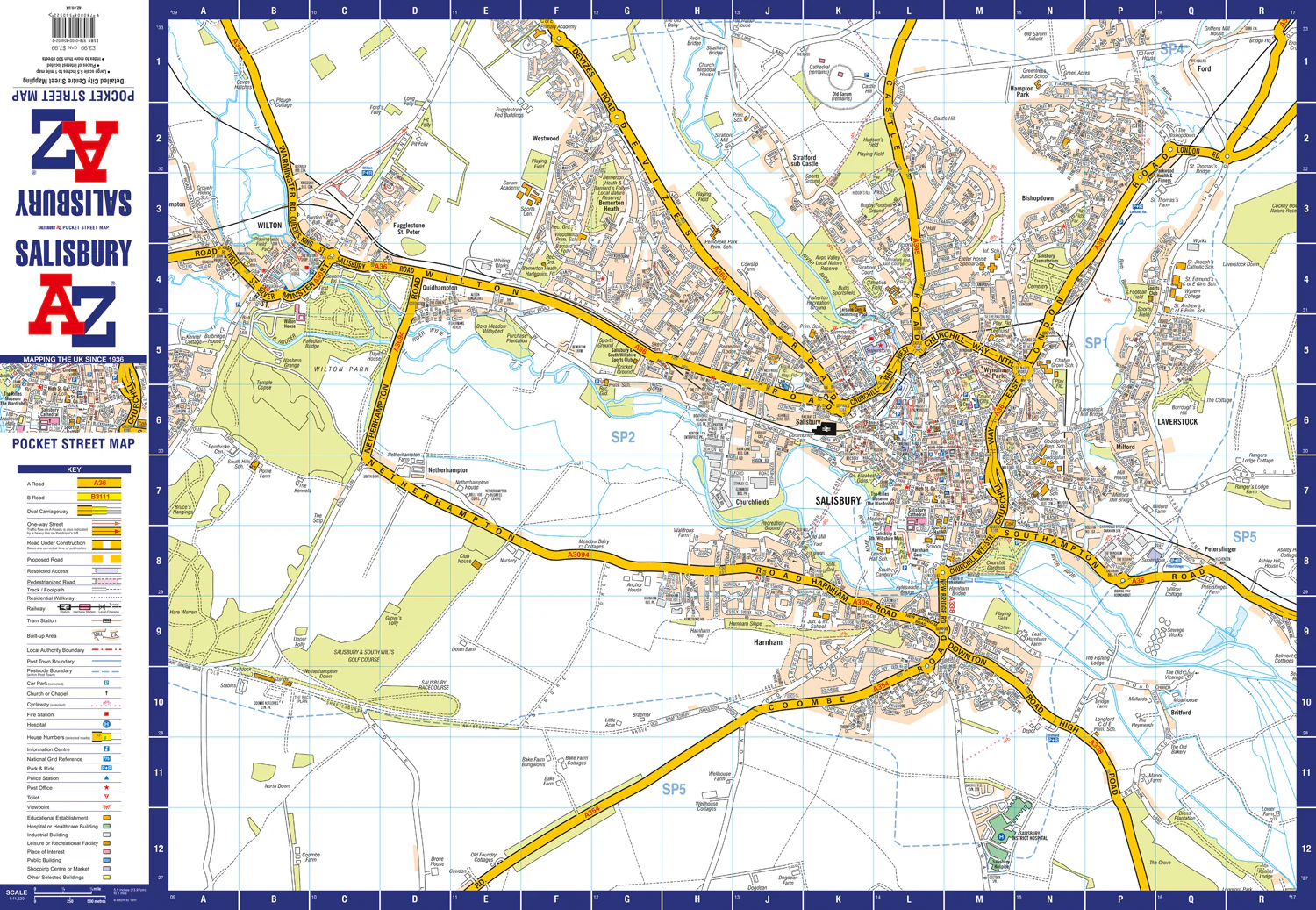 Salisbury A-Z Pocket Street Map