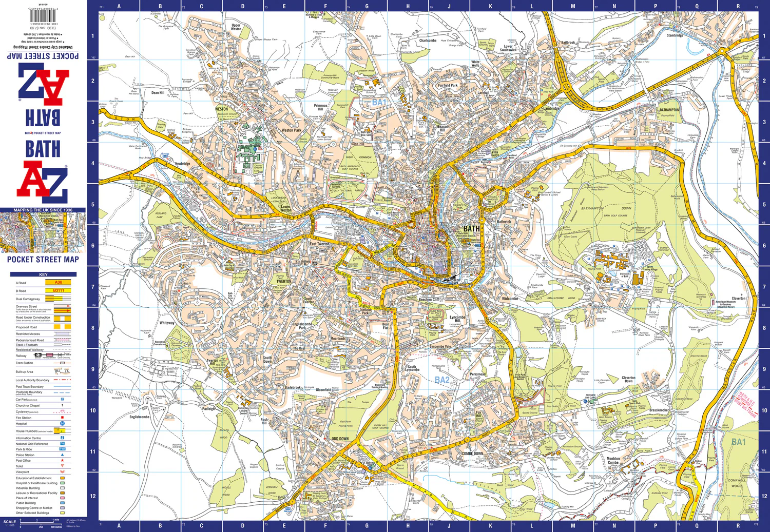 Bath A-Z Pocket Street Map