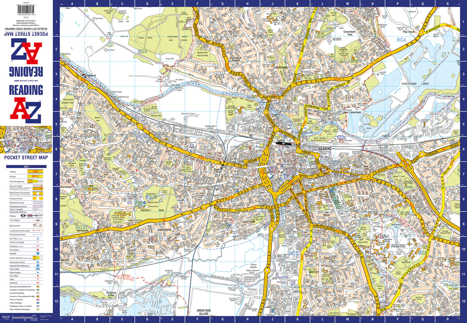Reading A-Z Pocket Street Map