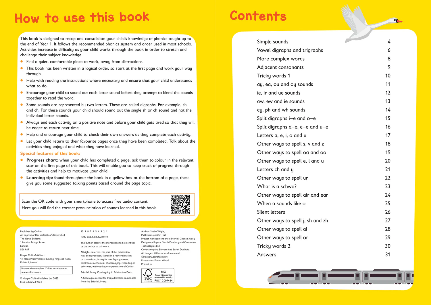 Collins Easy Learning KS1 - Phonics Catch-up Activity Book Ages 6+: Ideal for home learning