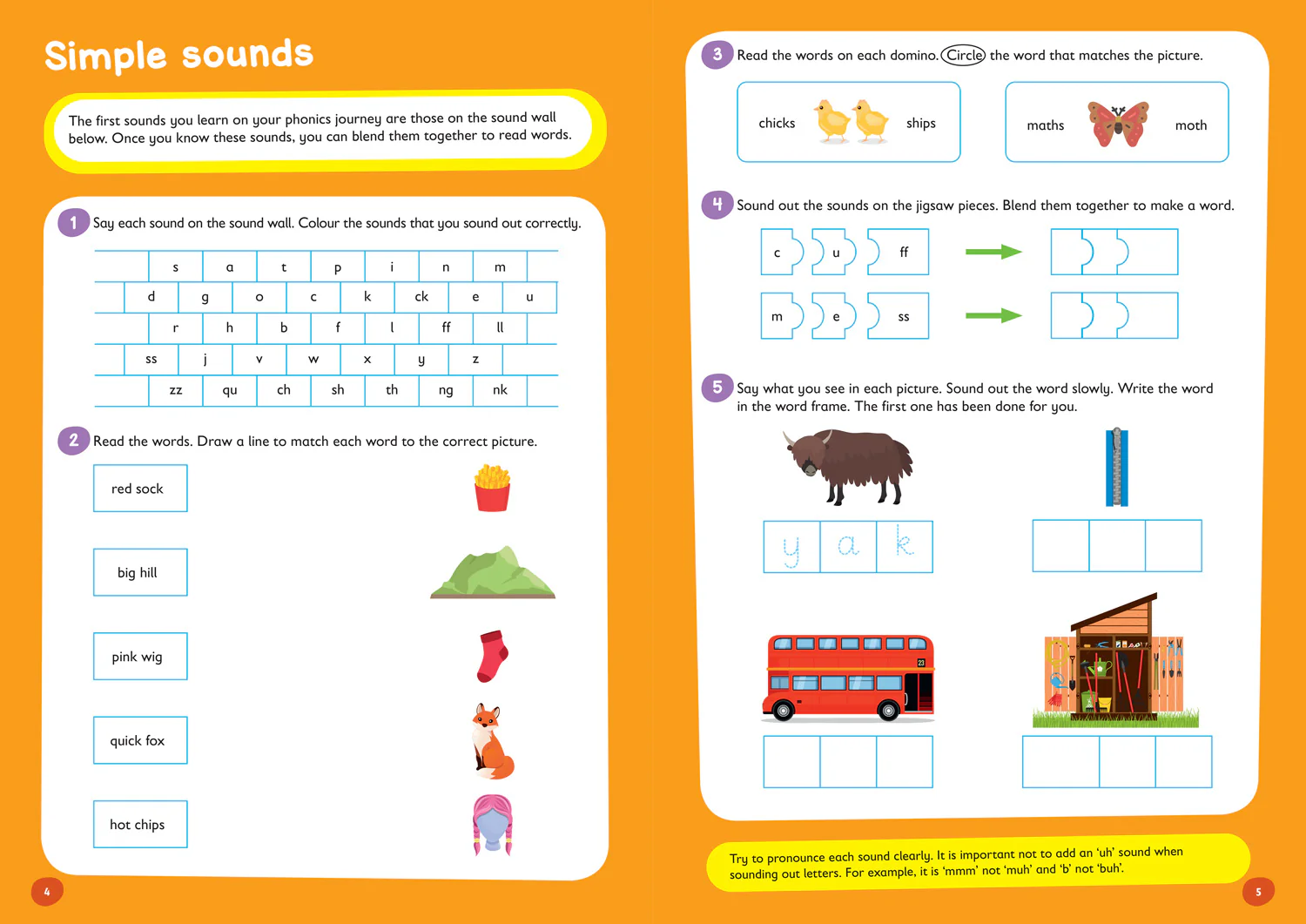 Collins Easy Learning KS1 - Phonics Catch-up Activity Book Ages 6 ...