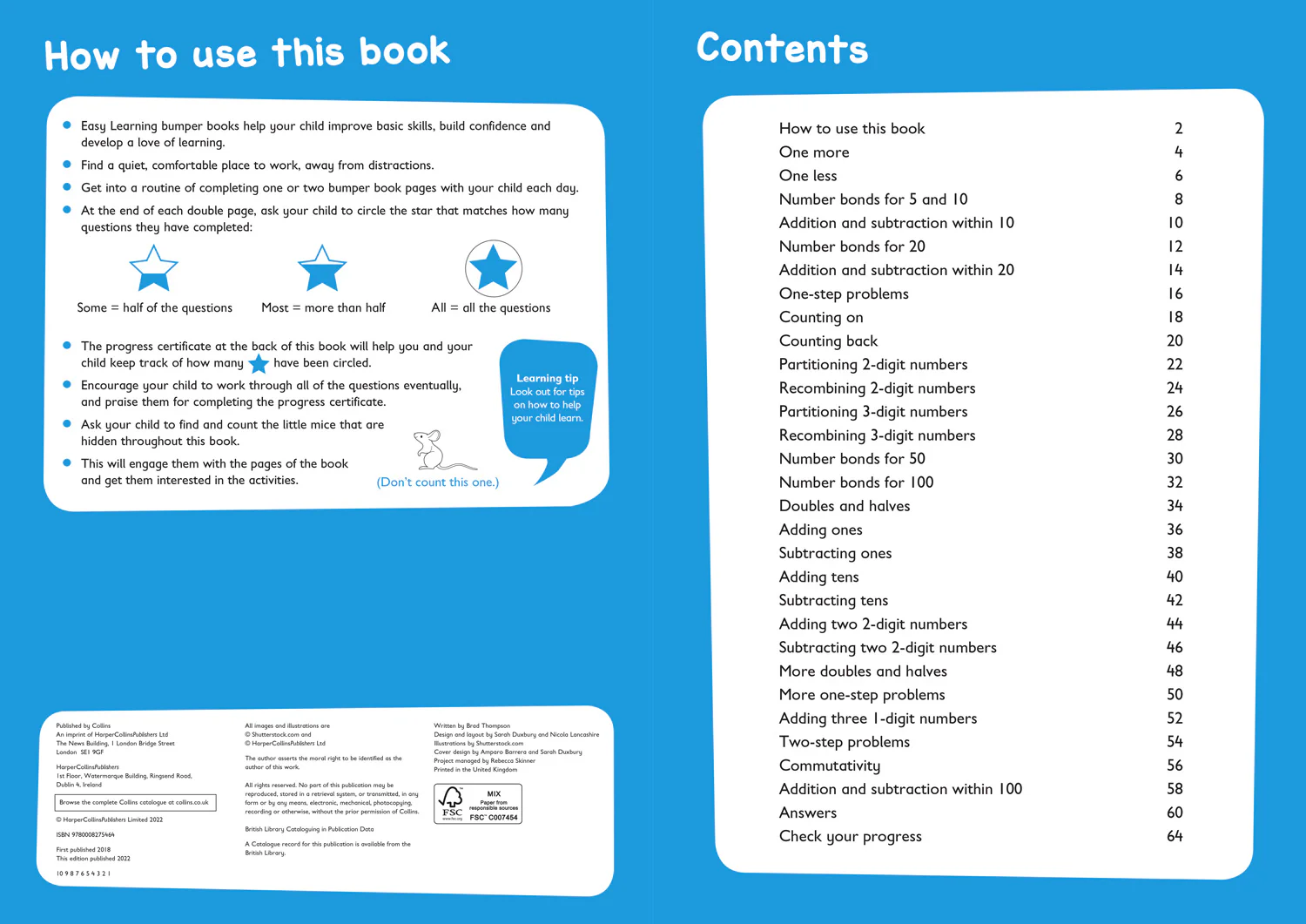 Collins Easy Learning KS1 - Addition and Subtraction Bumper Book Ages 5-7: Ideal for home learning
