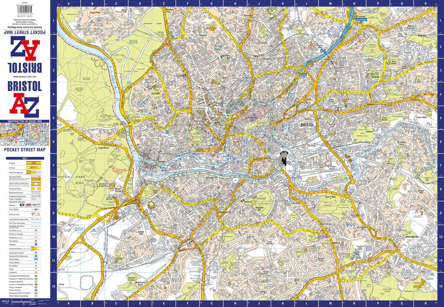 Bristol A-Z Pocket Street Map