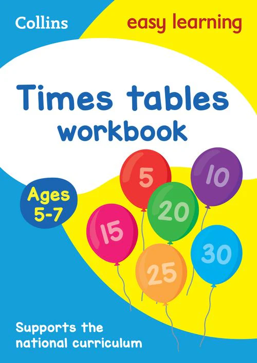 Collins Easy Learning KS1 - Times Tables Workbook Ages 5-7: Ideal for home learning