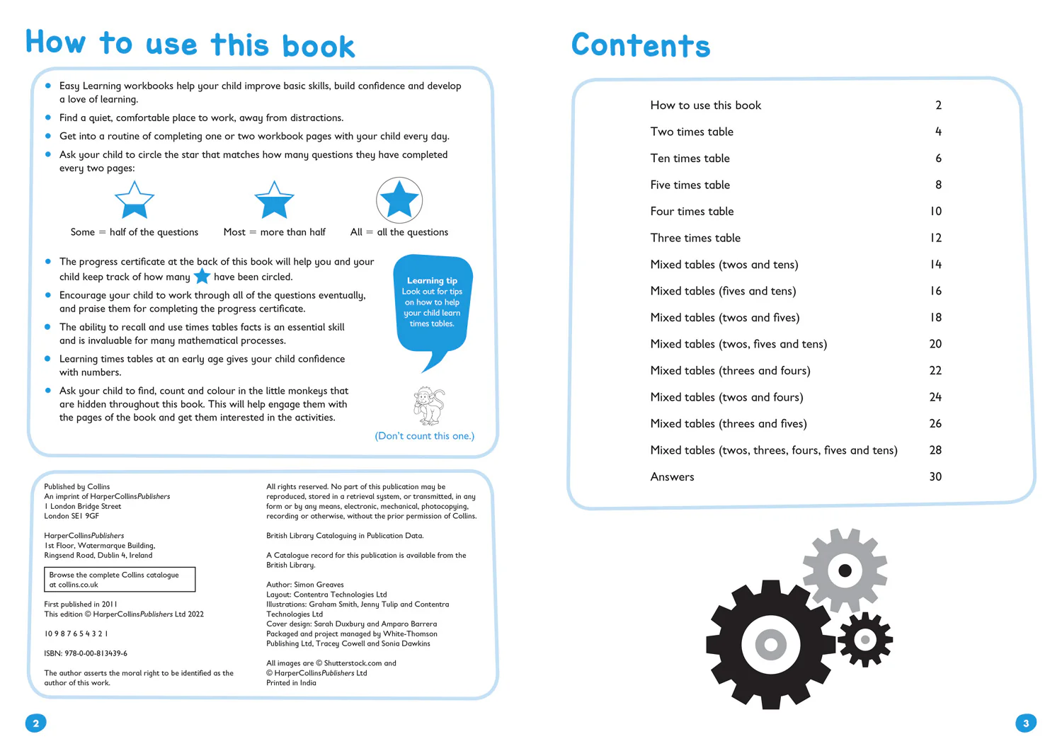 Collins Easy Learning KS1 - Times Tables Workbook Ages 5-7: Ideal for home learning