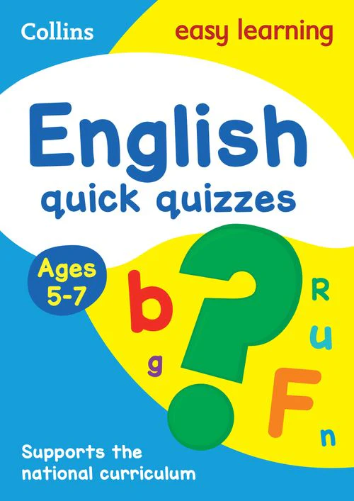 Collins Easy Learning KS1 - English Quick Quizzes Ages 5-7: Ideal for home learning