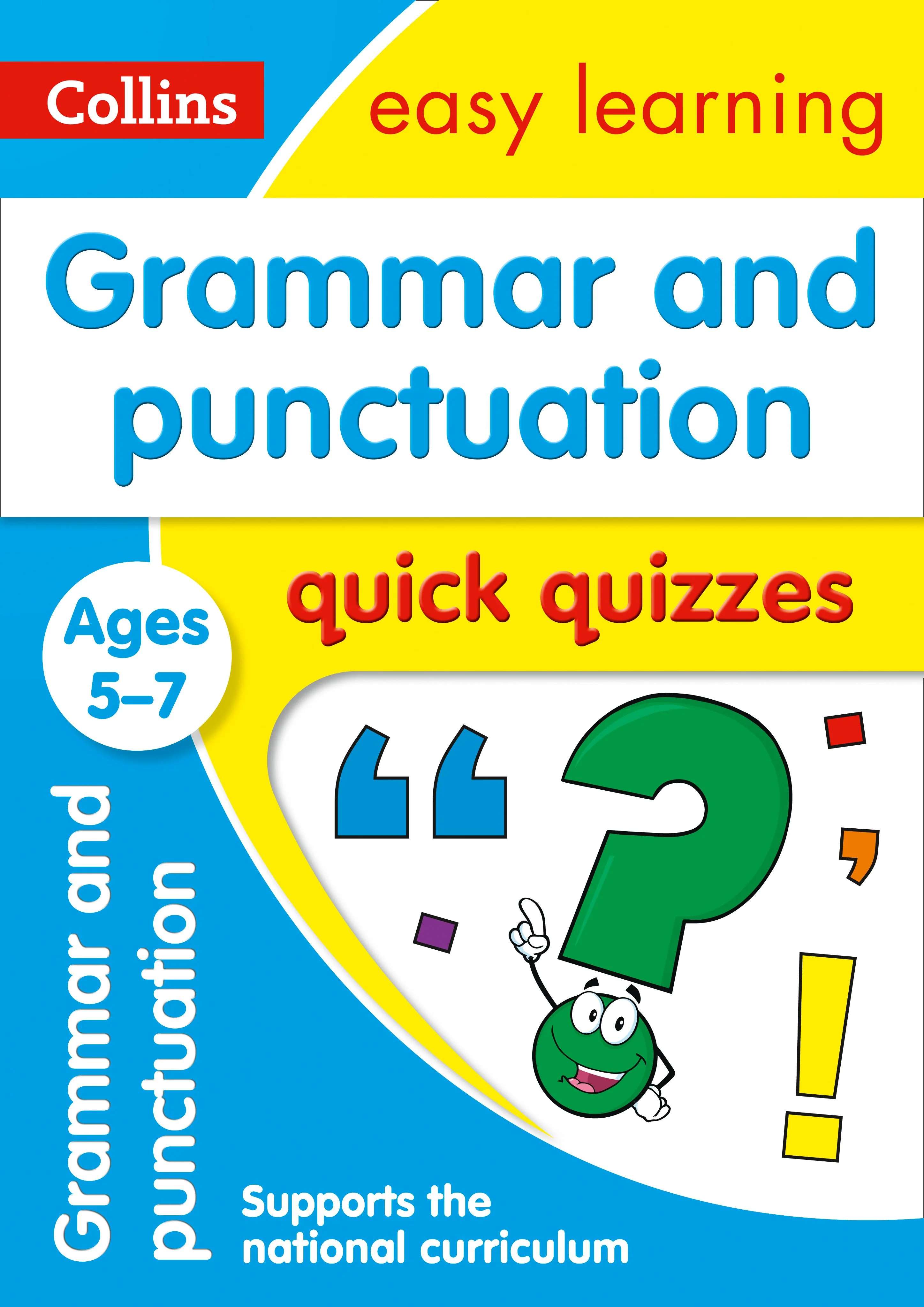 Collins Easy Learning KS1 - Grammar & Punctuation Quick Quizzes Ages 5-7: Ideal for home learning