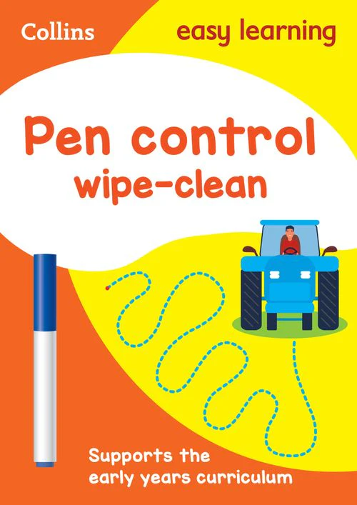 Collins Easy Learning Preschool - Pen Control Age 3-5 Wipe Clean Activity Book: Ideal for home learning