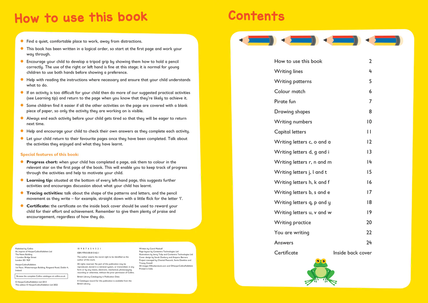 Collins Easy Learning Preschool - Writing Workbook Ages 3-5: Prepare for Preschool with easy home learning