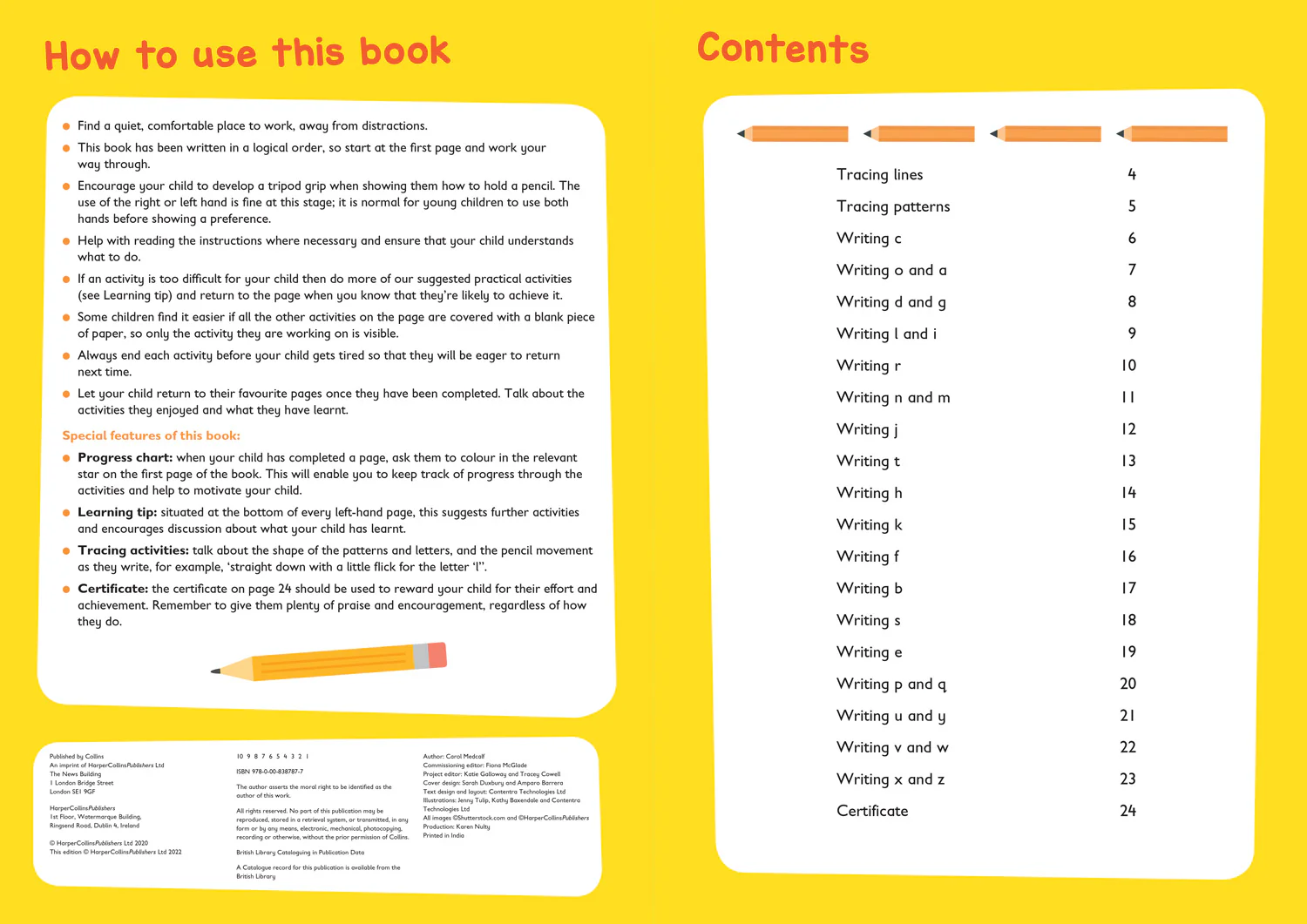 Collins Easy Learning Preschool - First Writing Workbook Ages 3-5: Ideal for home learning