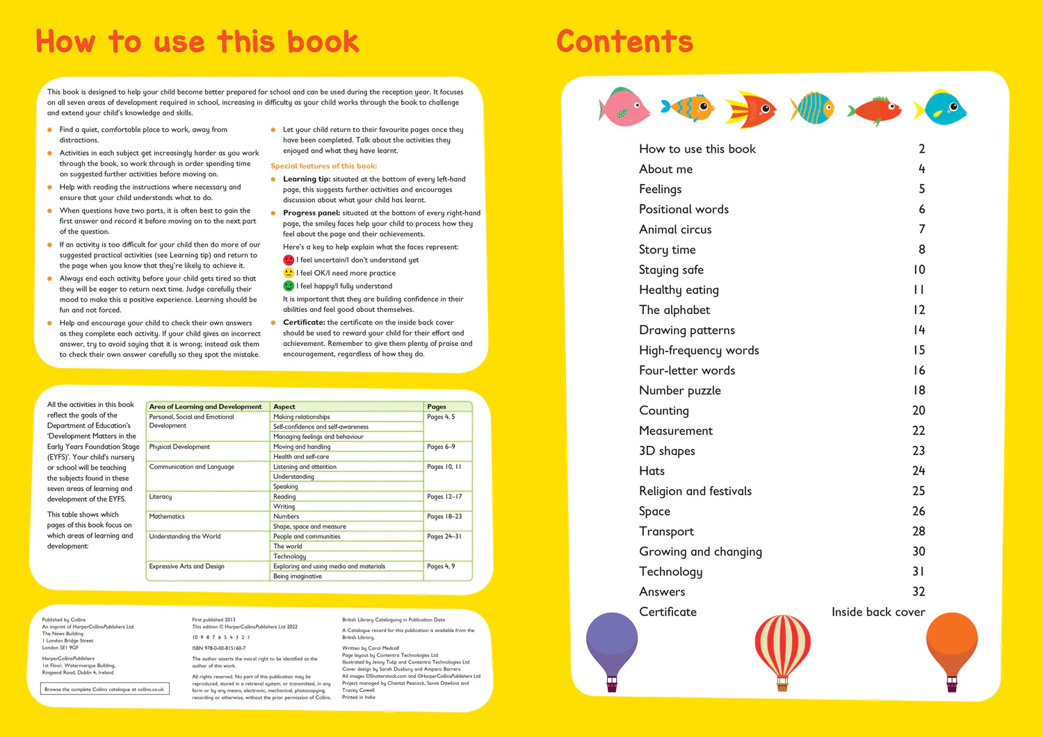 Collins Easy Learning Preschool - Starting School Workbook Ages 3-5: Ideal for home learning